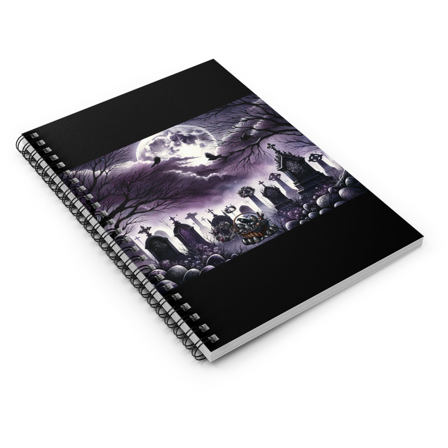 Dark Easter Spiral Notebook - Ruled Line