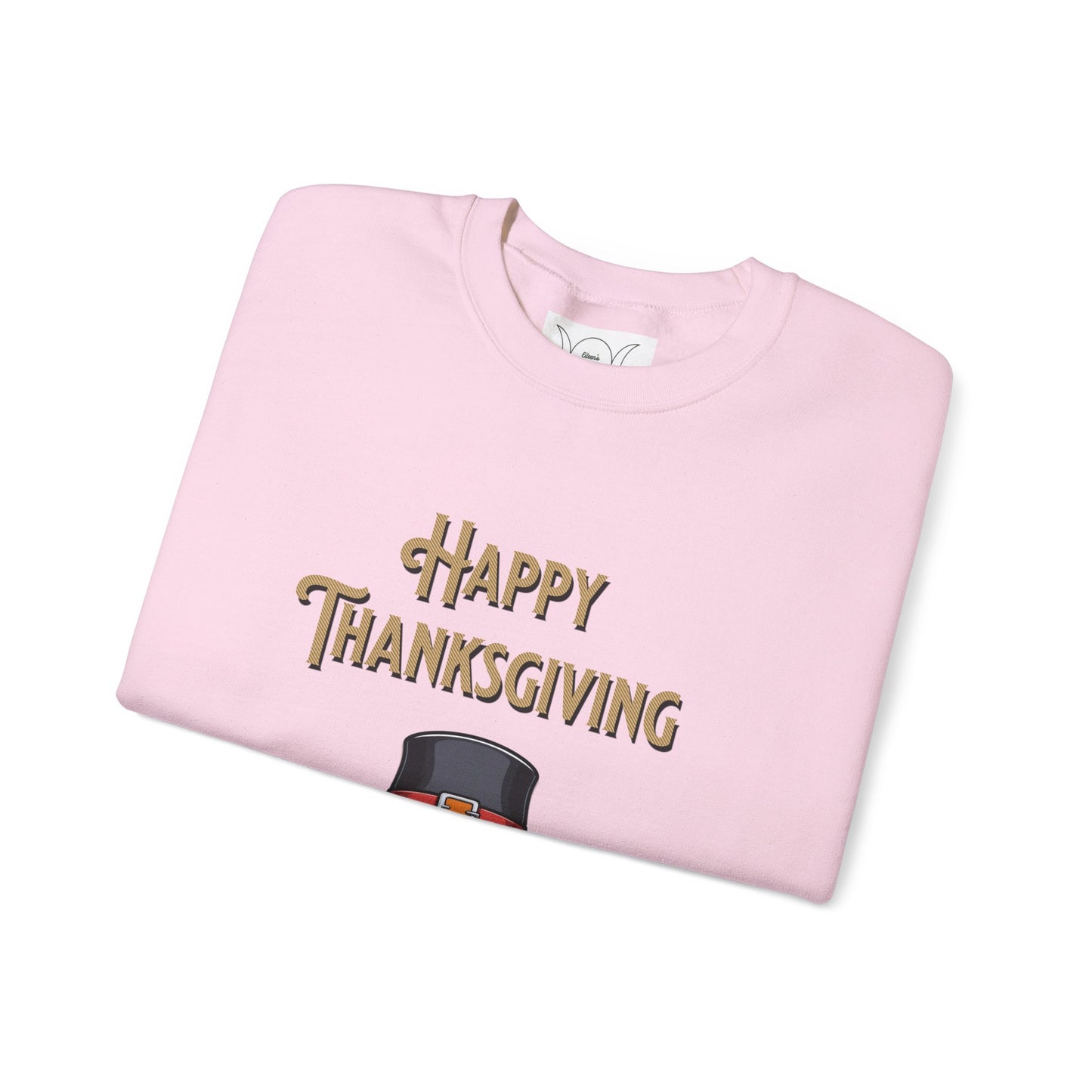 Happy thanksgiving, ™ Crewneck Sweatshirt ( sleeve design )