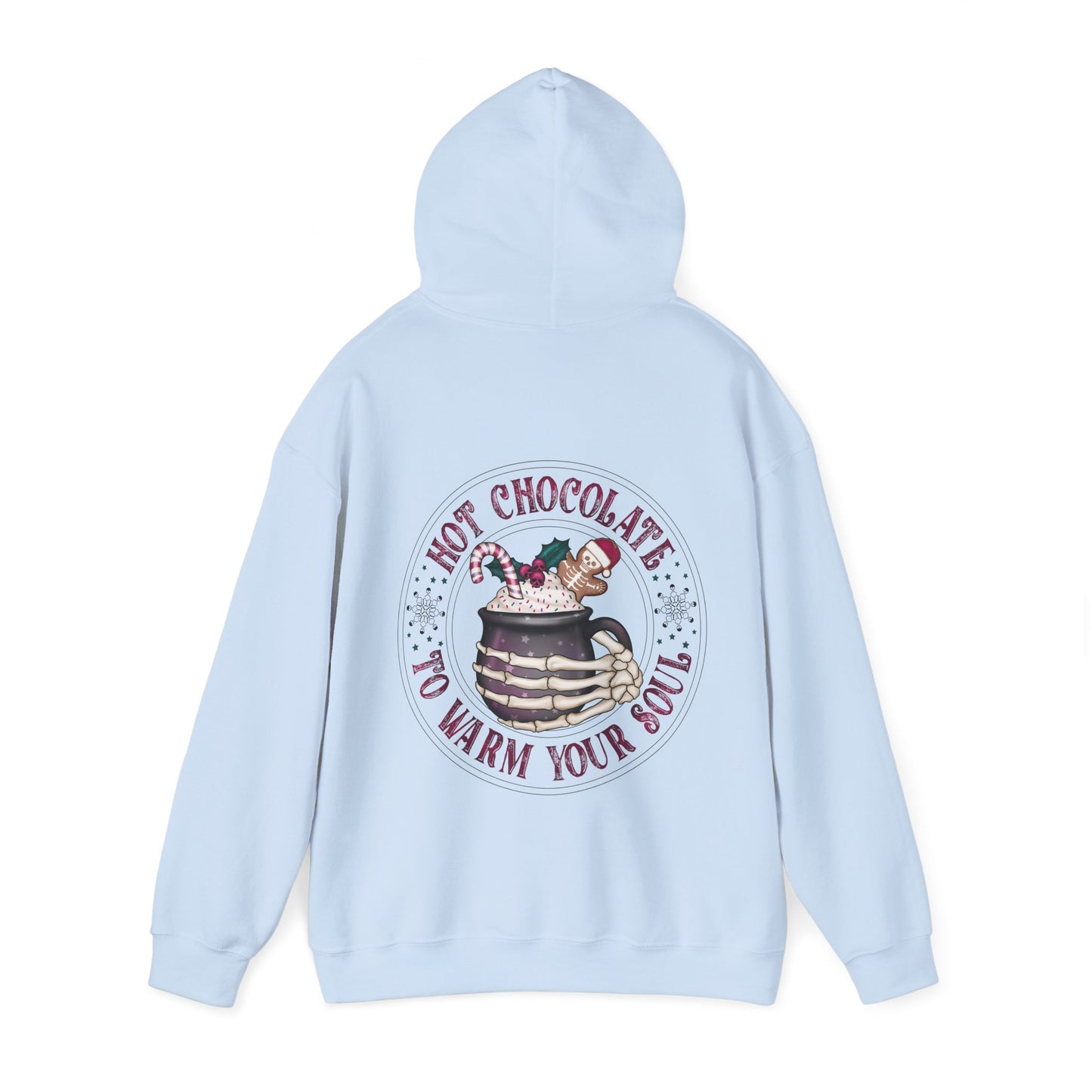 Hot chocolate to warm up my soul,  Unisex Heavy Blend™ Hooded Sweatshirt (no side arm design)