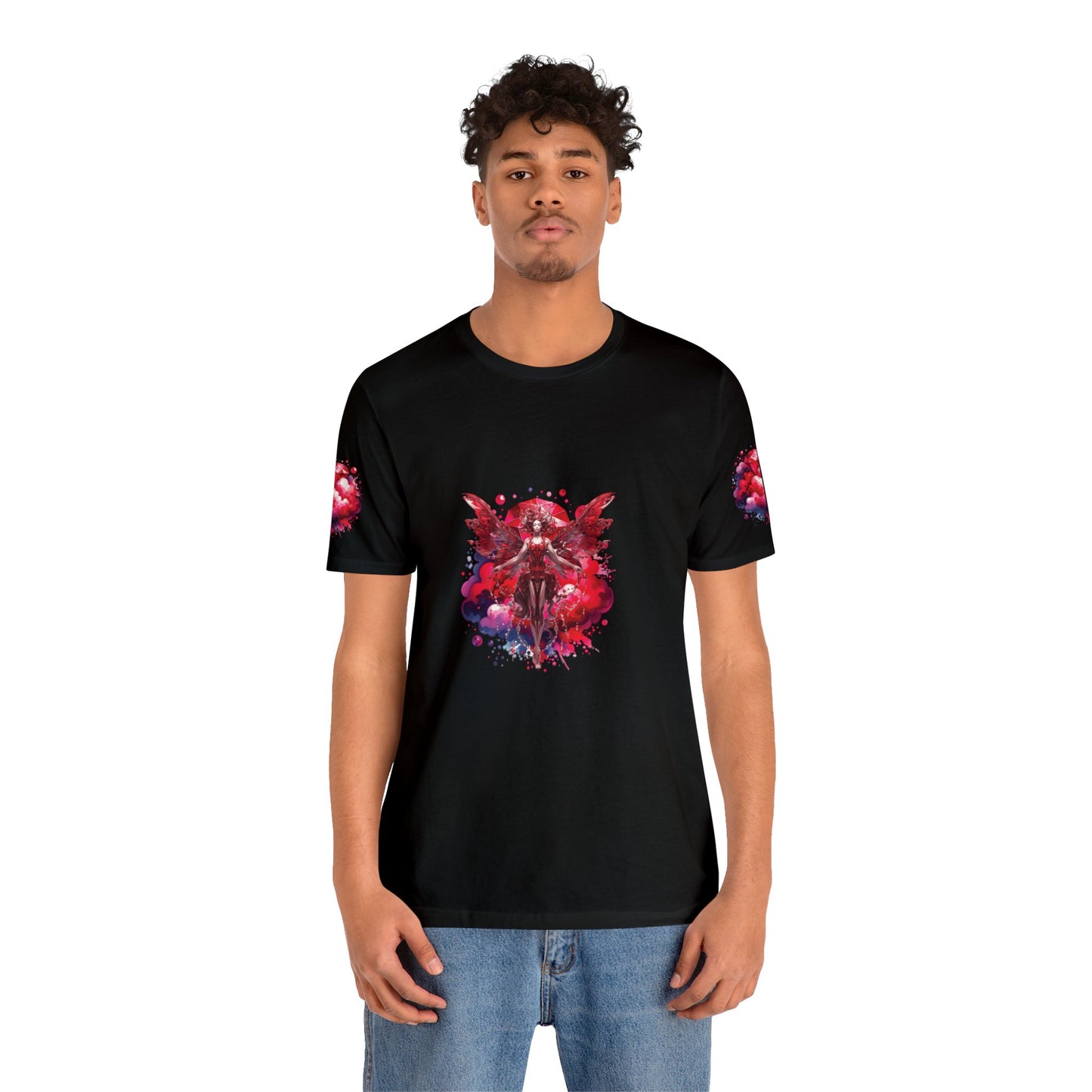 January garnet fairy, Unisex Jersey Short Sleeve