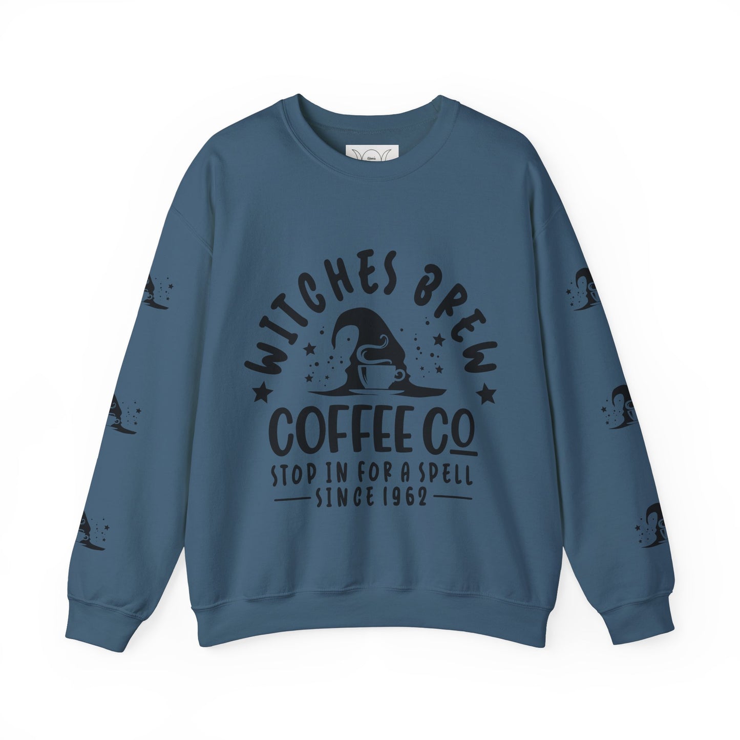 Witch’s brew coffee , ™ Crewneck Sweatshirt ( sleeve design )