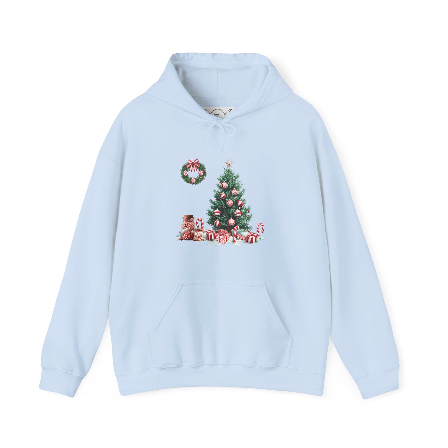 Peppermint Christmas ,  Unisex Heavy Blend™ Hooded Sweatshirt (no side arm design)