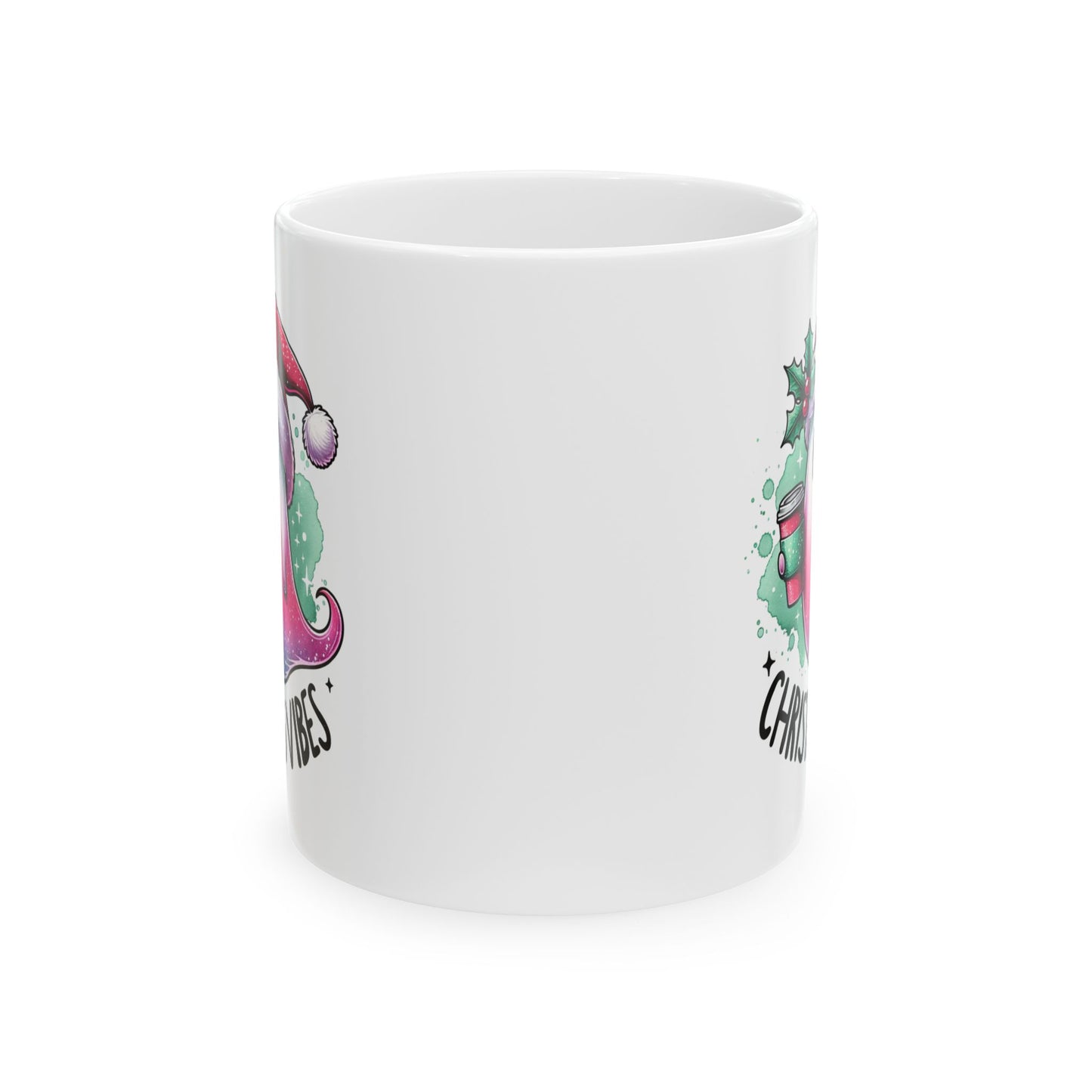 Christmas vibes Ceramic Mug, (11oz, 15oz)