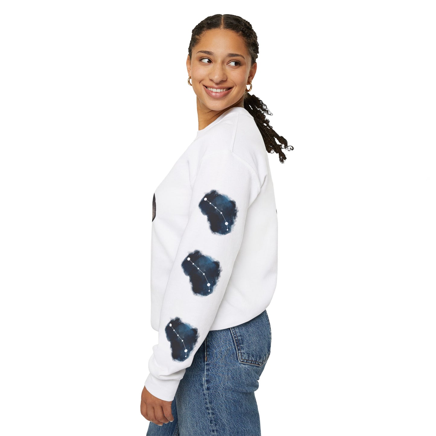 Aries , ™ Crewneck Sweatshirt (side arm design)