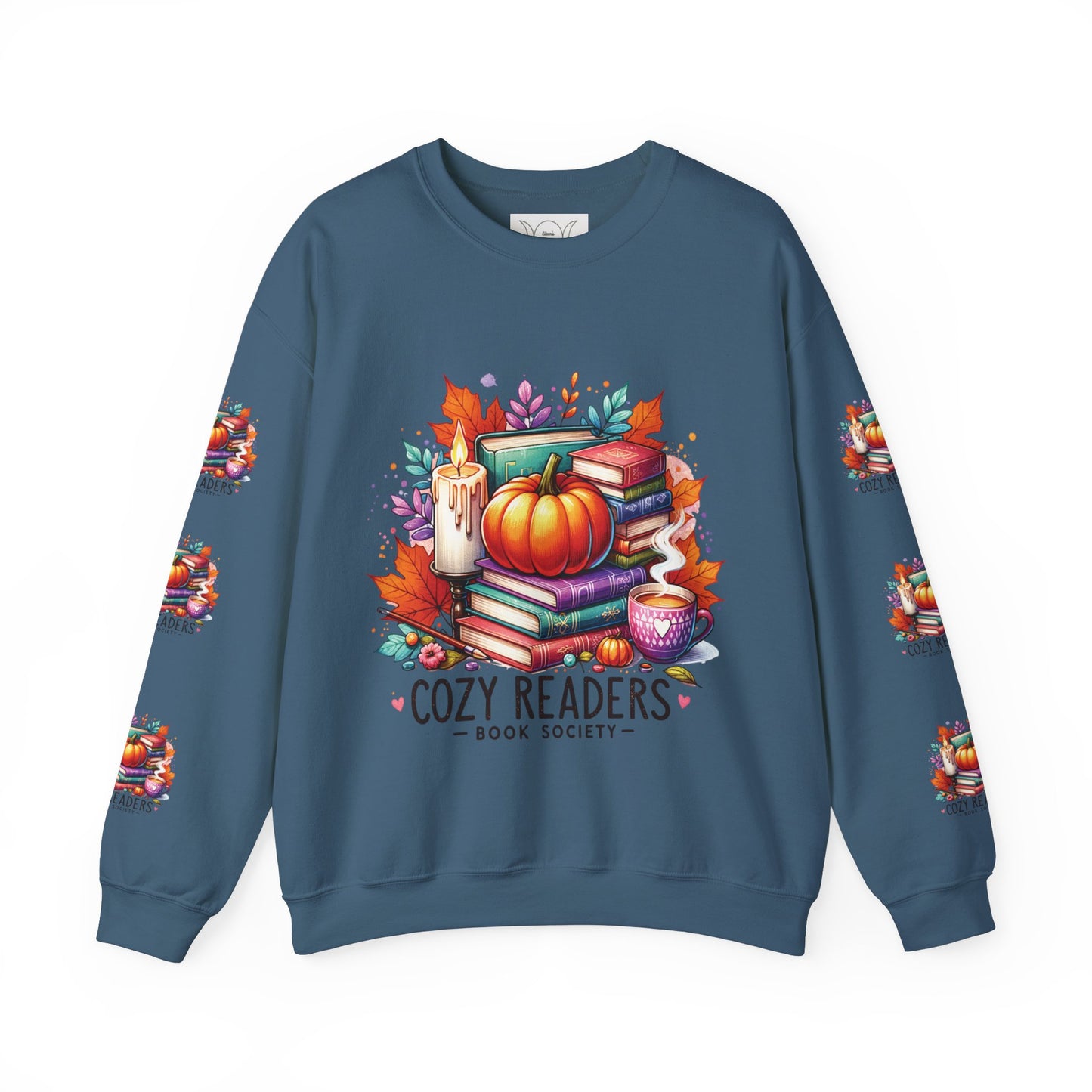 Cozy reader book society, ™ Crewneck Sweatshirt ( no sleeve design )