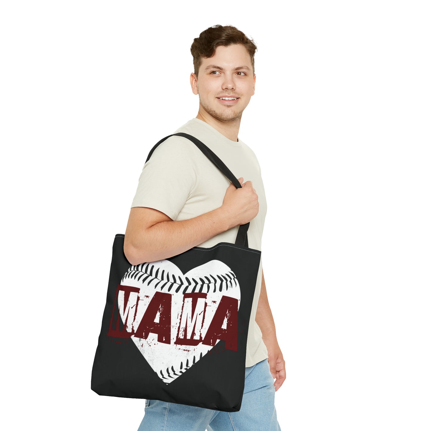 Baseball mama, Tote Bag (AOP)