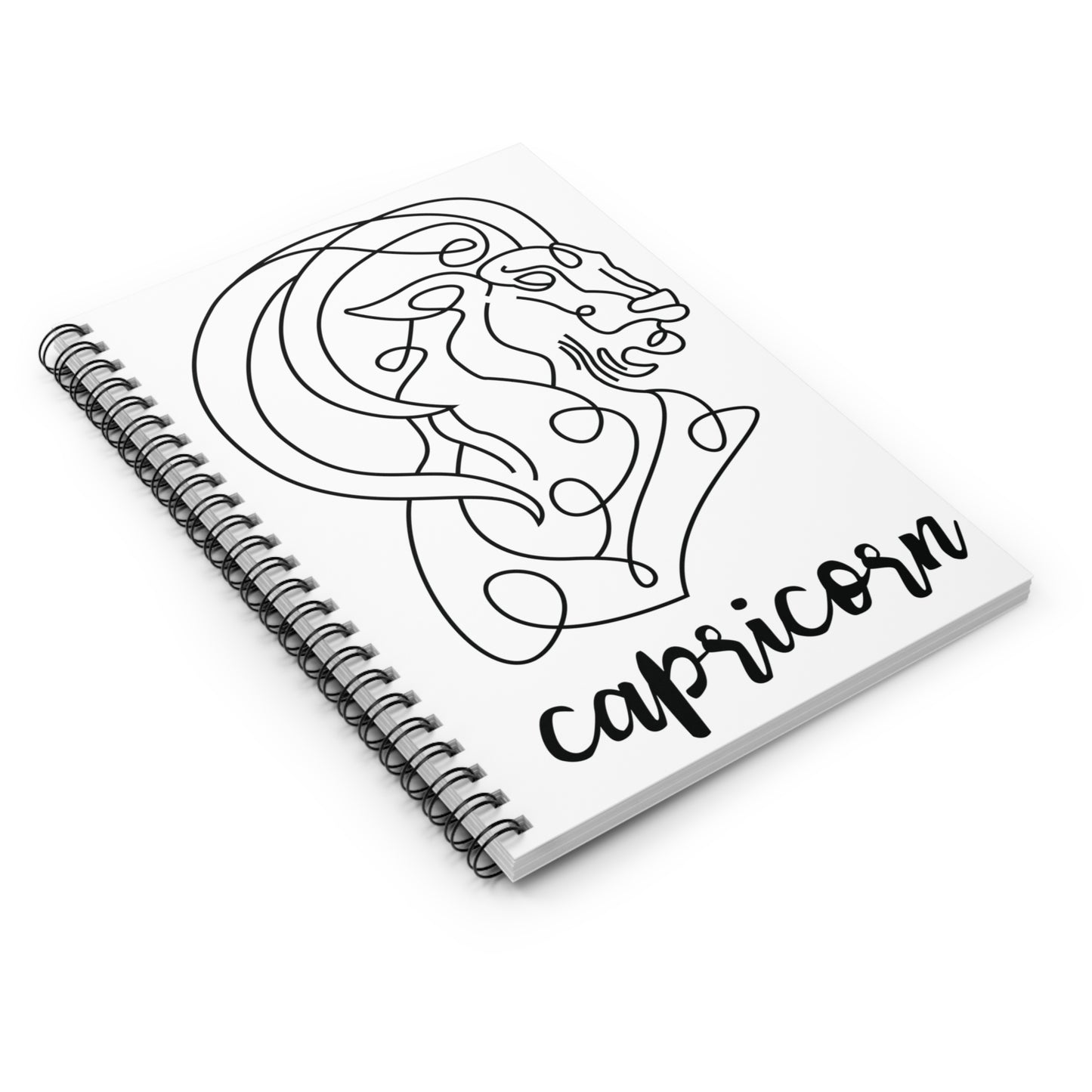 Capricorn, Spiral Notebook - Ruled Line