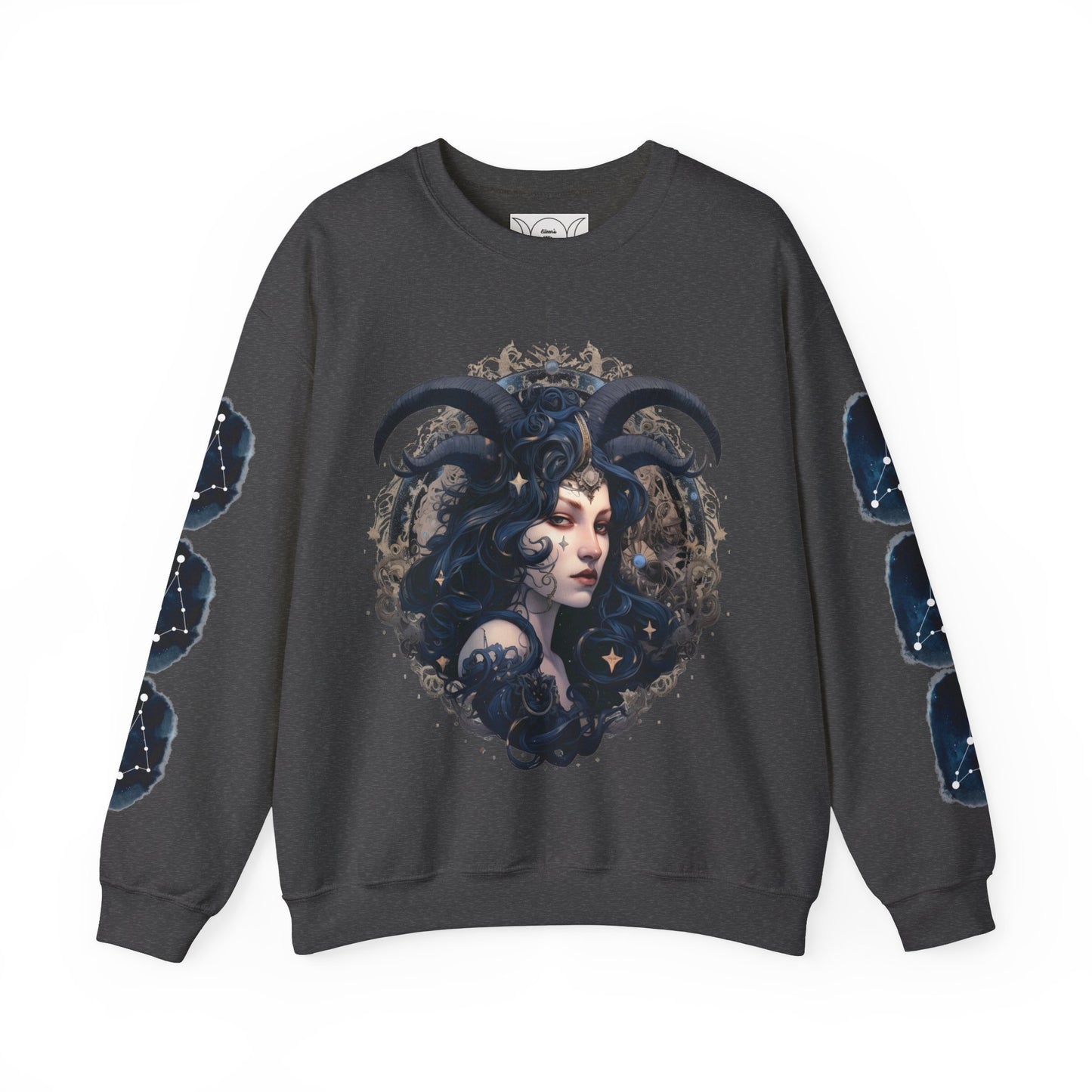 Capricorn , ™ Crewneck Sweatshirt ( side arm design)