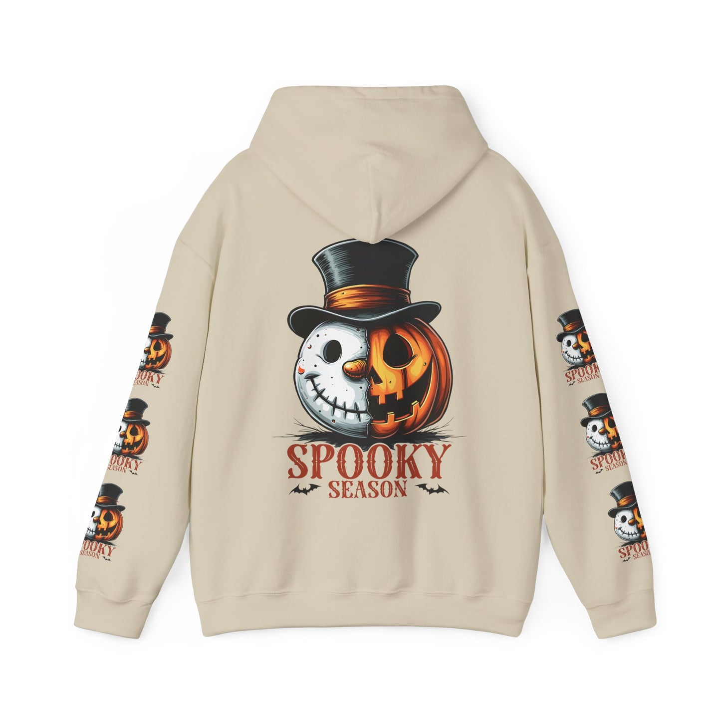 Spooky season,  Unisex Heavy Blend™ Hooded Sweatshirt (sleeve design)