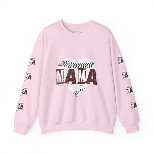 Baseball mama, ™ Crewneck Sweatshirt ( side arm design)