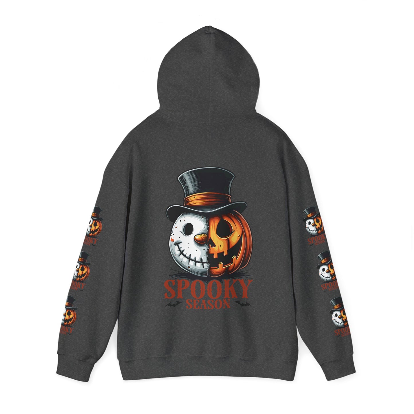 Spooky season,  Unisex Heavy Blend™ Hooded Sweatshirt (sleeve design)