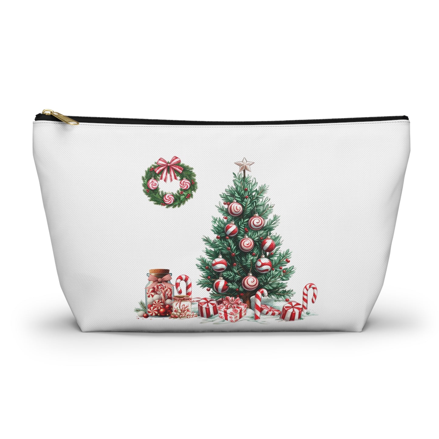 Peppermint Christmas,  Accessory Pouch w T-bottoms