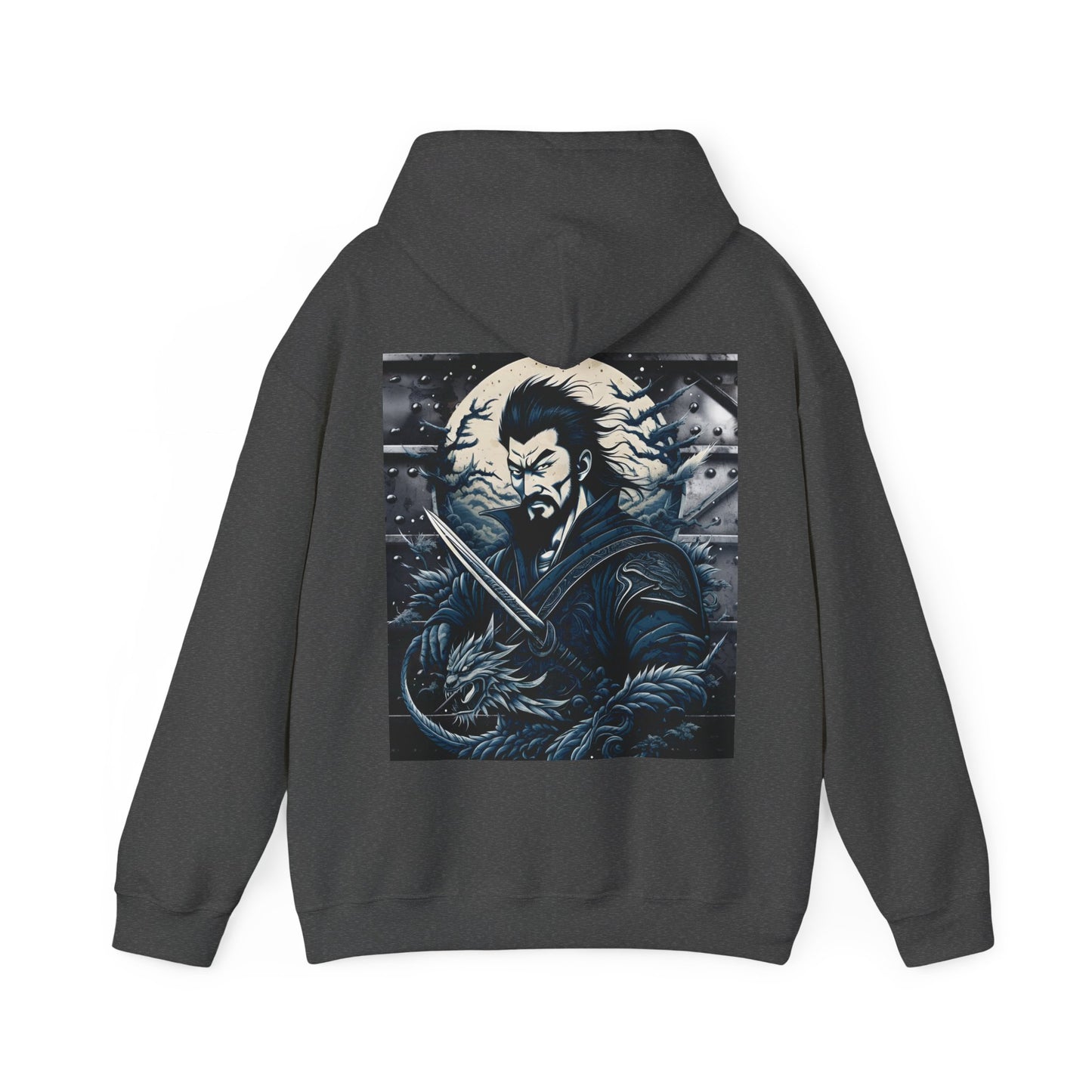 The warrior, Unisex Heavy Blend™ Hooded Sweatshirt ( no side arm design)