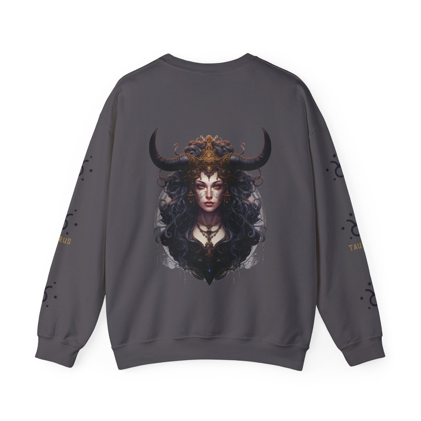 Taurus , ™ Crewneck Sweatshirt (Sleeve design )