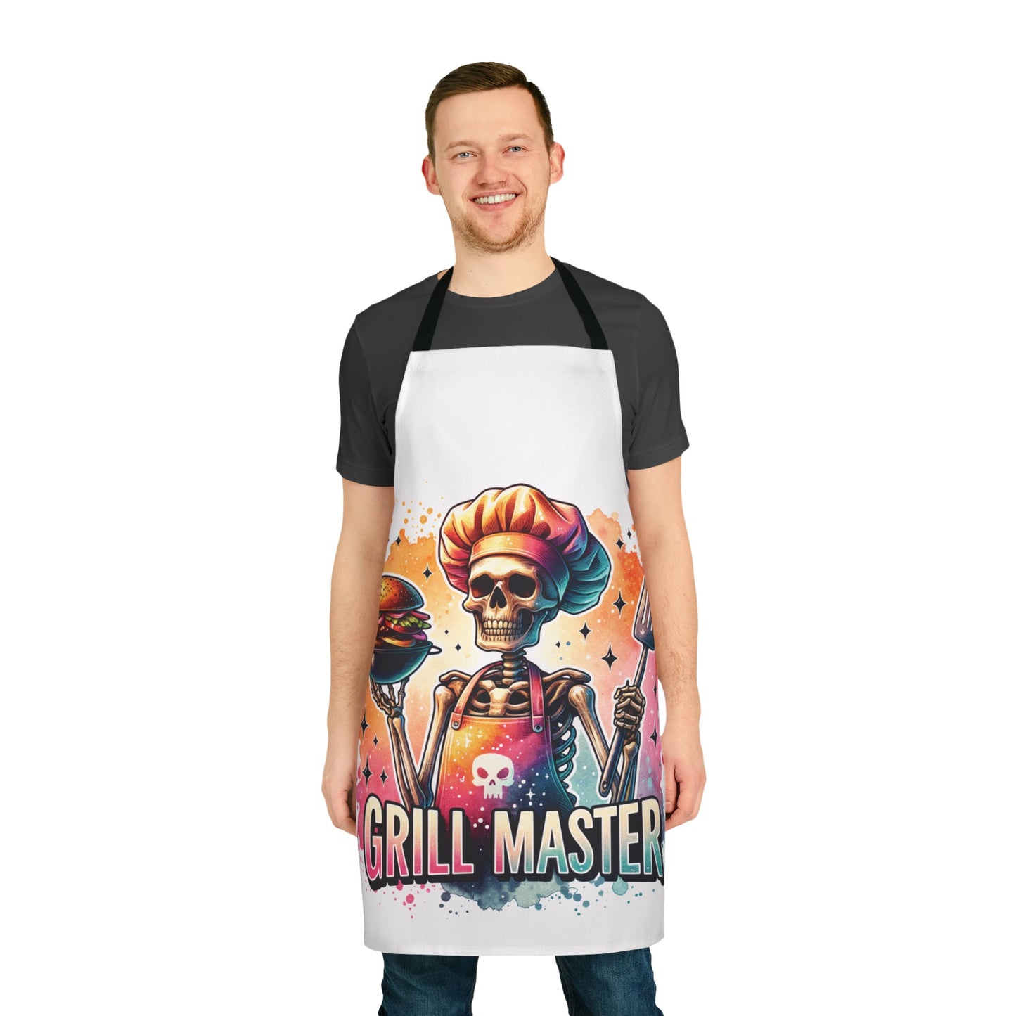 Grill master, Apron, 5-Color Straps (AOP)