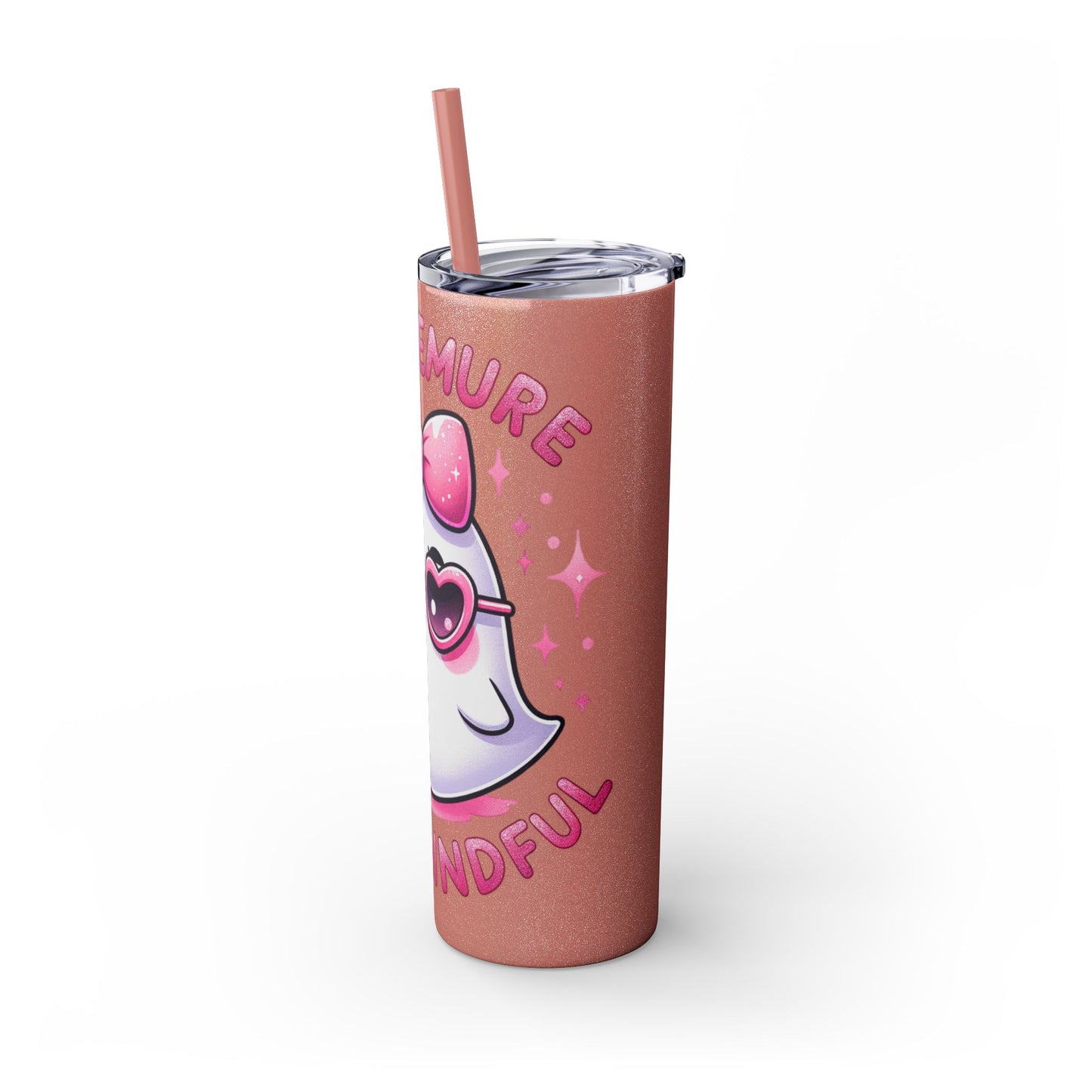 Very demure, Skinny Tumbler with Straw, 20oz