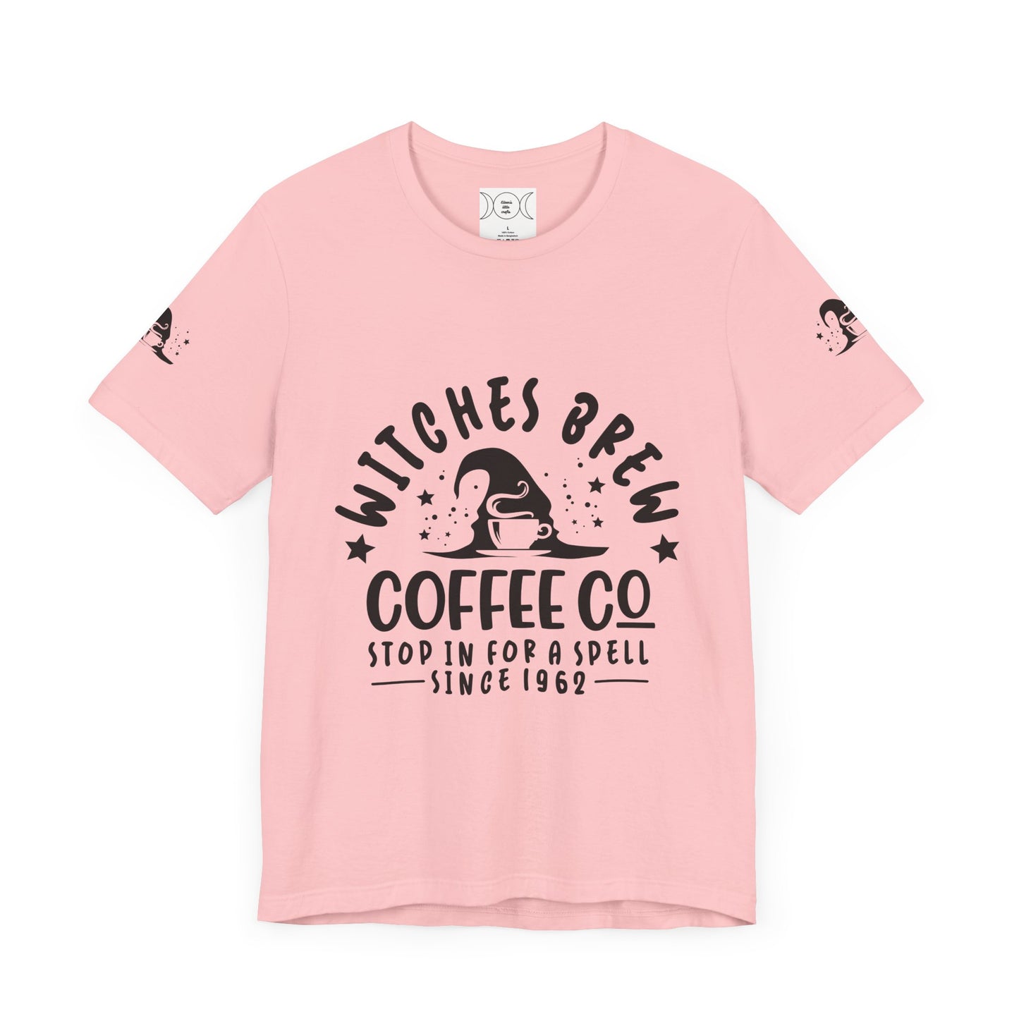 Witch’s brew, Unisex Jersey Short Sleeve Tee (sleeve design)