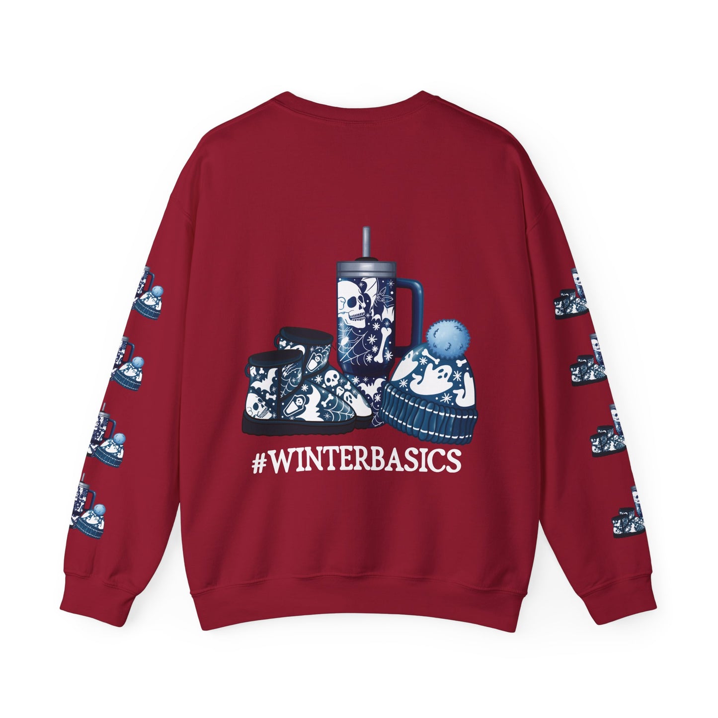 #winterbasics, ™ Crewneck Sweatshirt ( sleeve design )