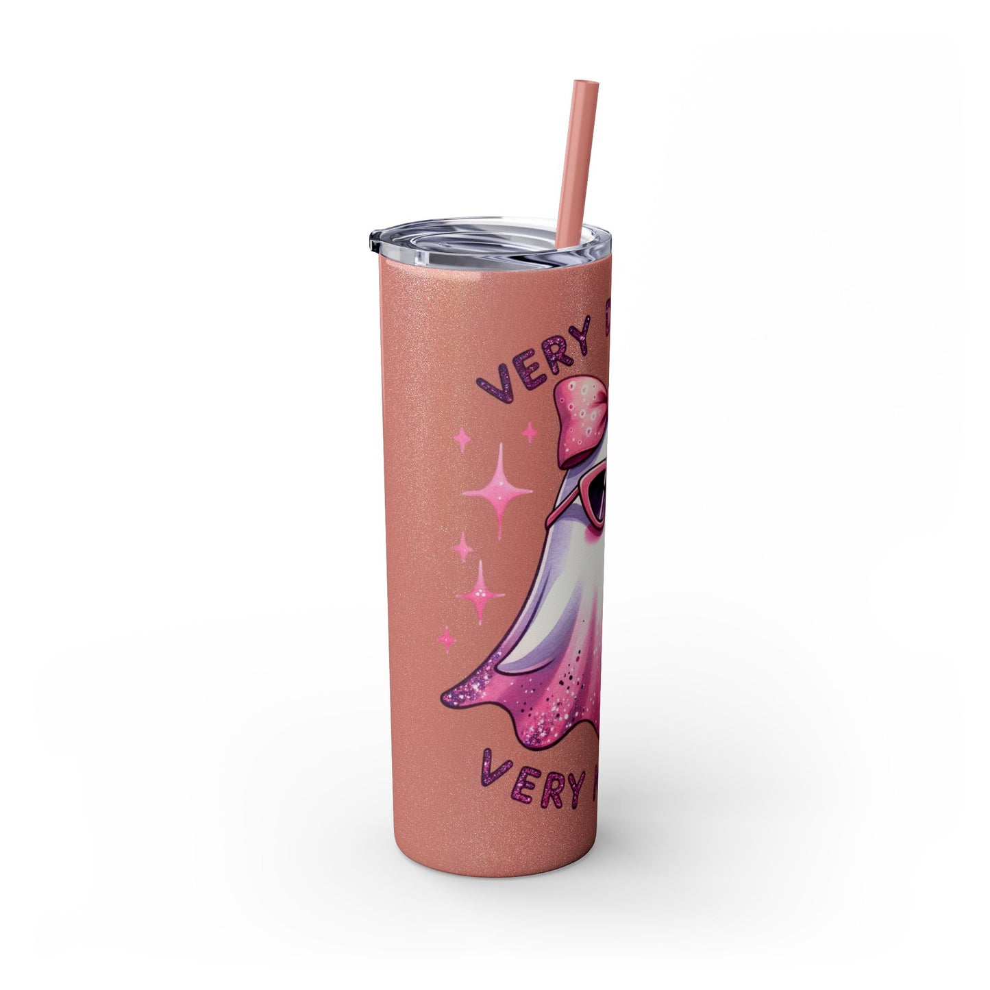 Very demure, Skinny Tumbler with Straw, 20oz