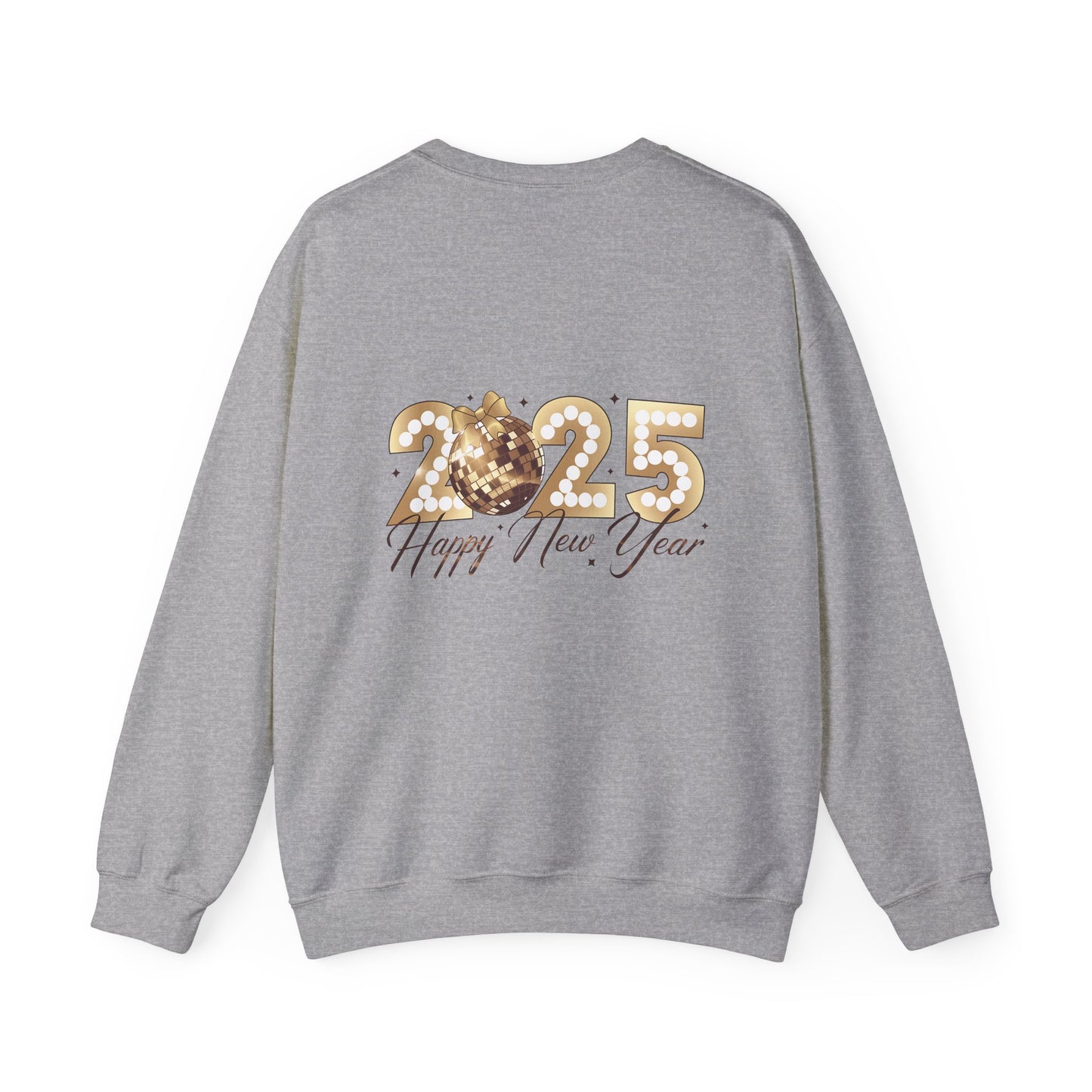 Happy year, Unisex Heavy Blend™ Crewneck Sweatshirt ( no sleeve design)