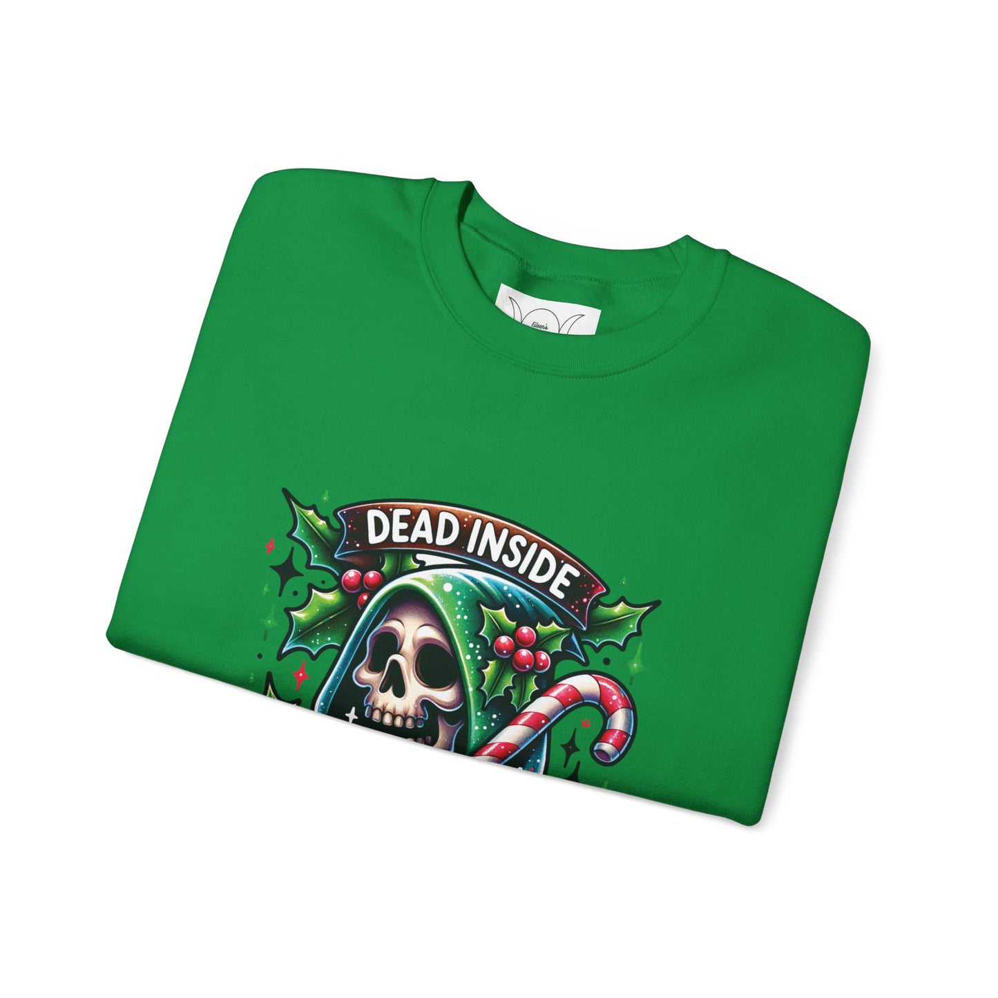 Dead inside but it’s Christmas, ™ Crewneck Sweatshirt ( sleeve design )