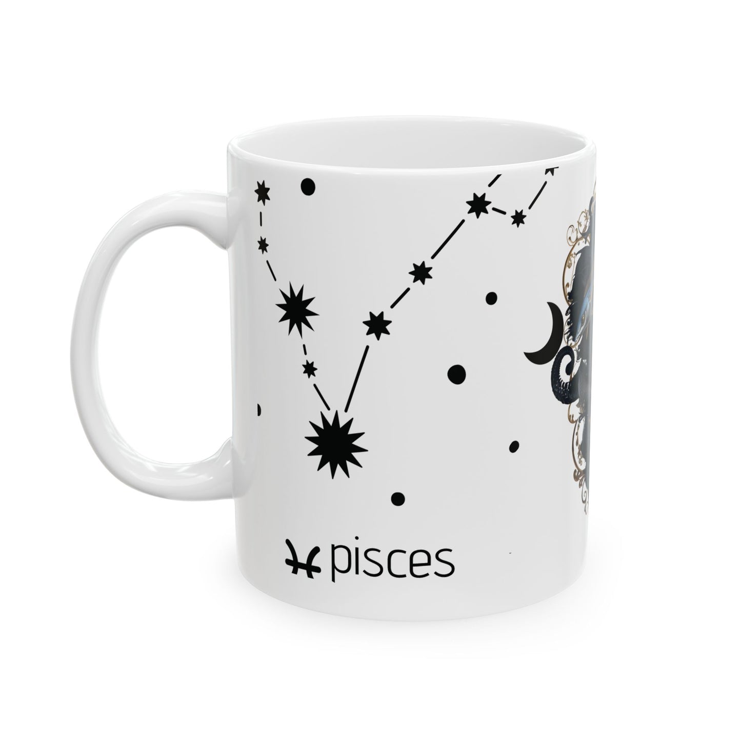 Pisces, Ceramic Mug, 11oz & 15 oz