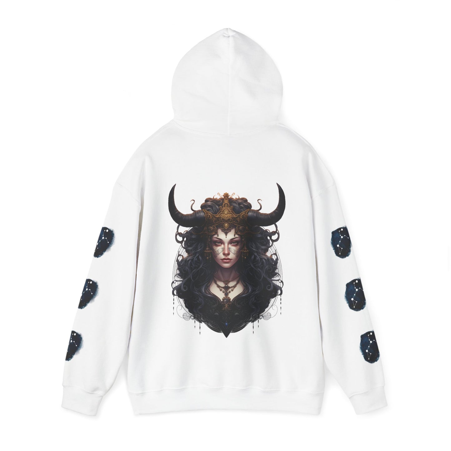 Taurus,  Unisex Heavy Blend™ Hooded Sweatshirt (sleeve design)