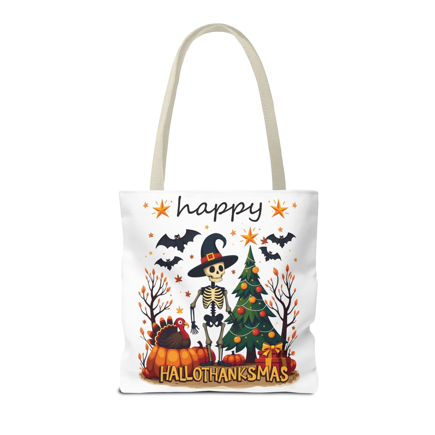 Happy hellothanksmas, Tote Bag (AOP)