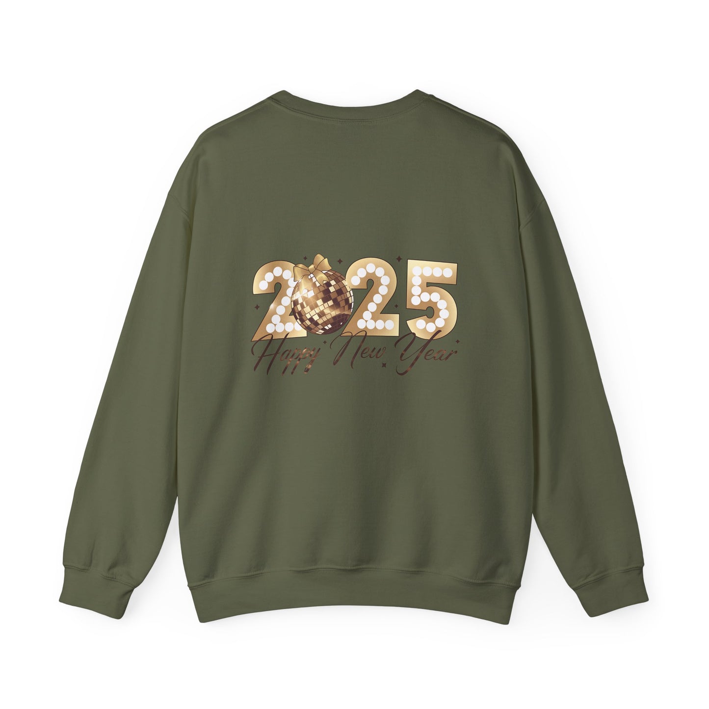 Happy year, Unisex Heavy Blend™ Crewneck Sweatshirt ( no sleeve design)