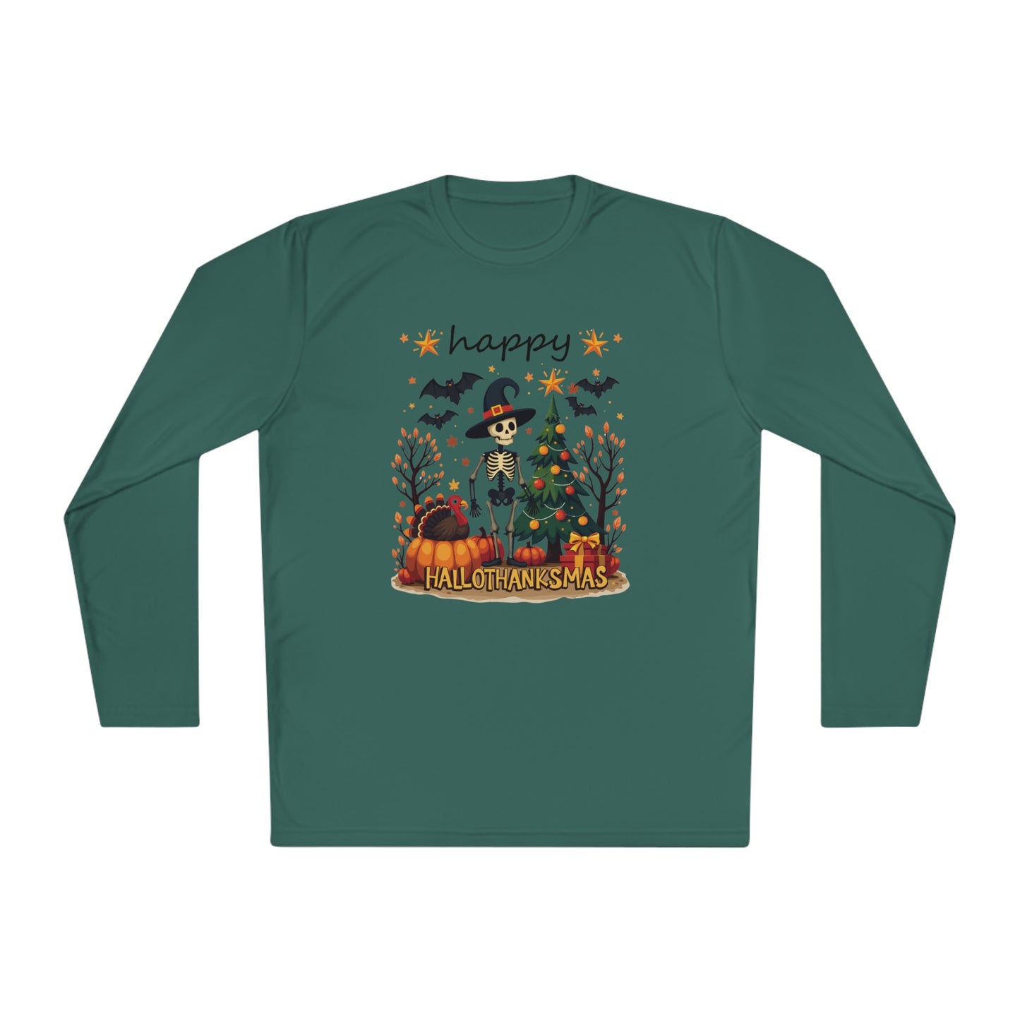 Happy hellothanksmas,  Unisex Lightweight Long Sleeve Tee