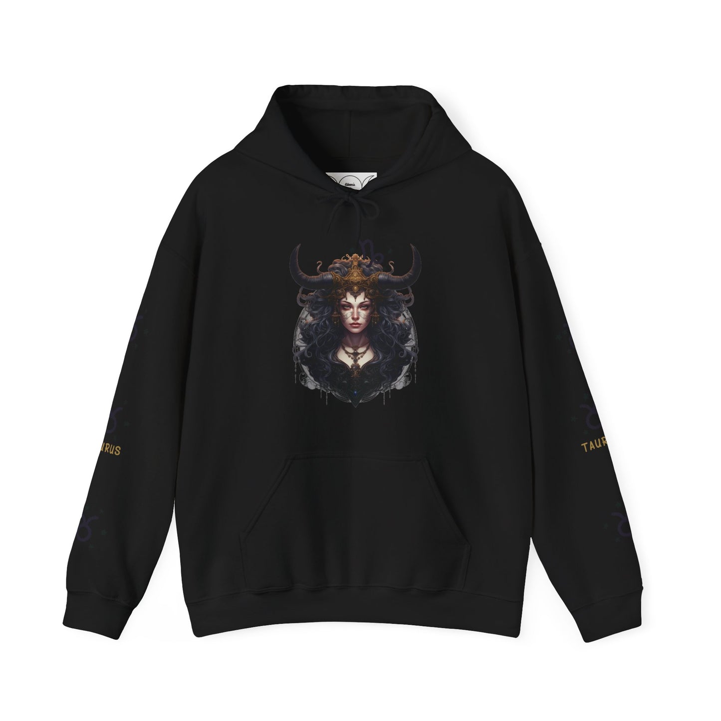 Taurus, Unisex Heavy Blend™ Hooded Sweatshirt (sleeve design )