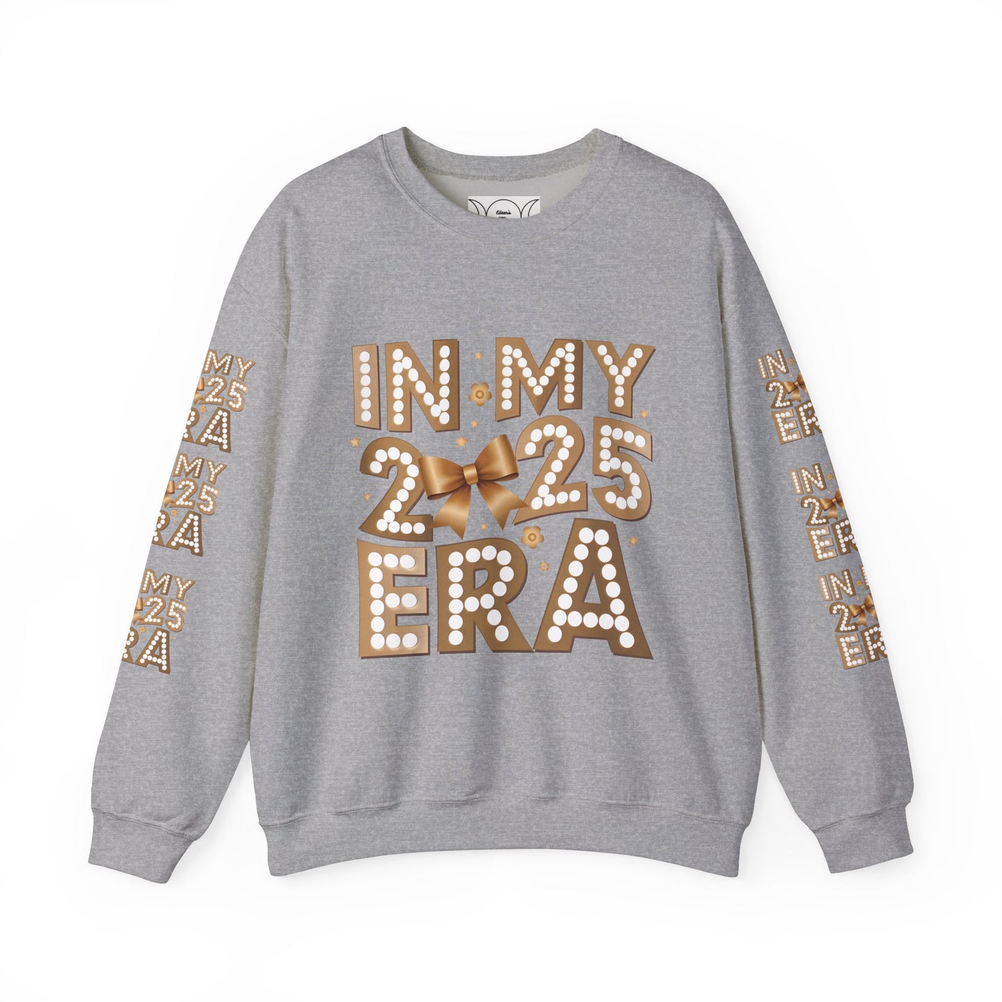 In 2025 era, Unisex Heavy Blend™ Crewneck Sweatshirt (sleeve design)