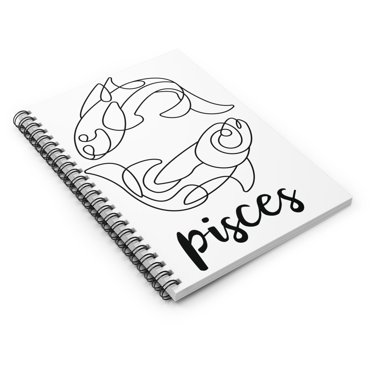 Pisces, Spiral Notebook - Ruled Line