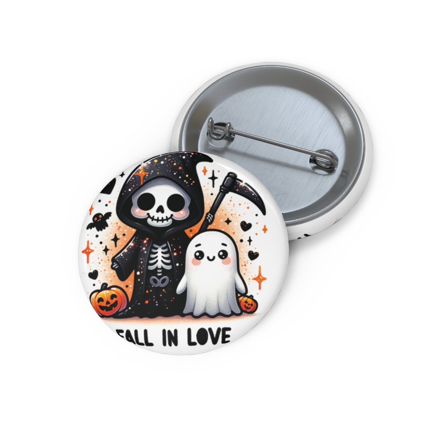 Fall in love, Custom Pin Buttons