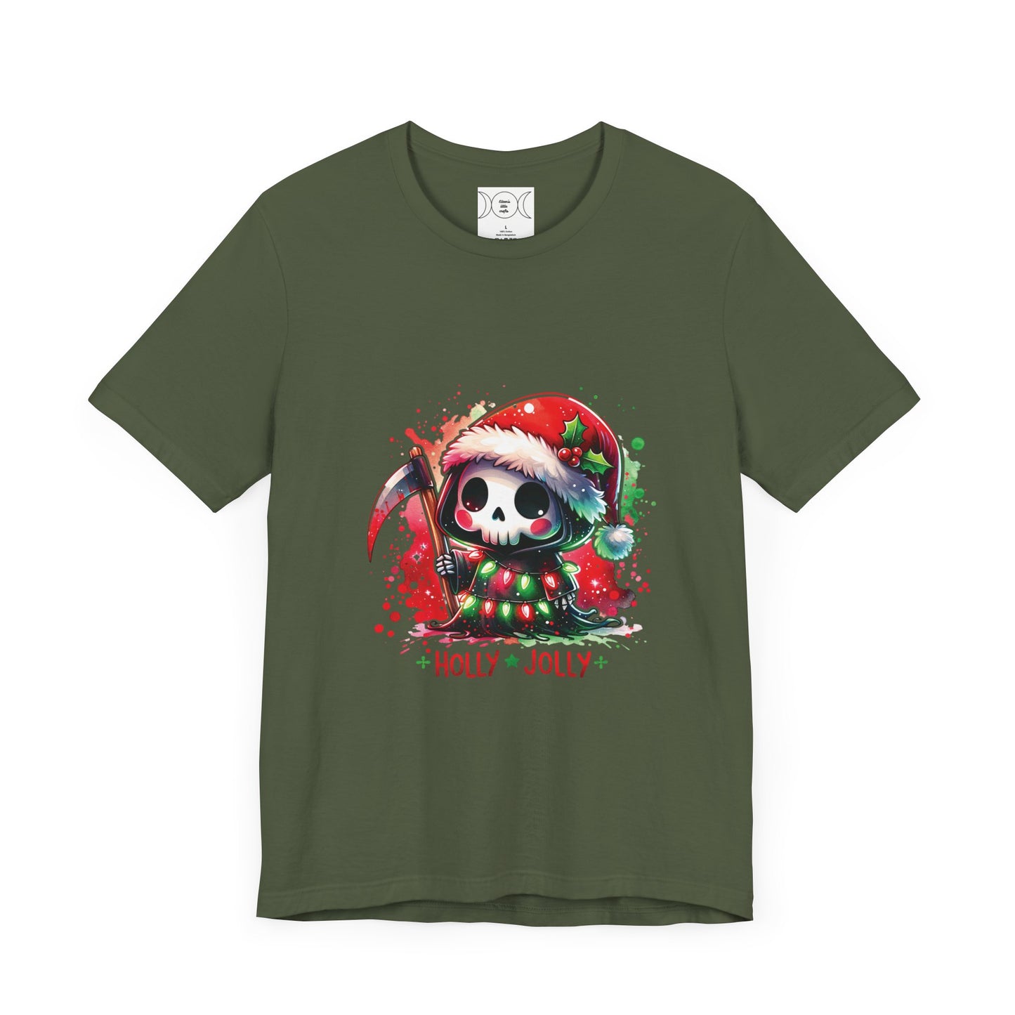 Holly jolly , Unisex Jersey Short Sleeve Tee ( no sleeve design)