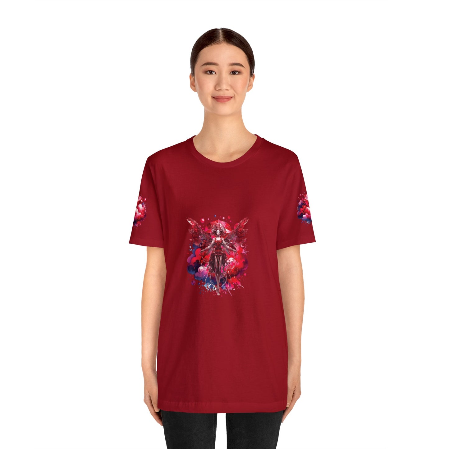 January garnet fairy, Unisex Jersey Short Sleeve