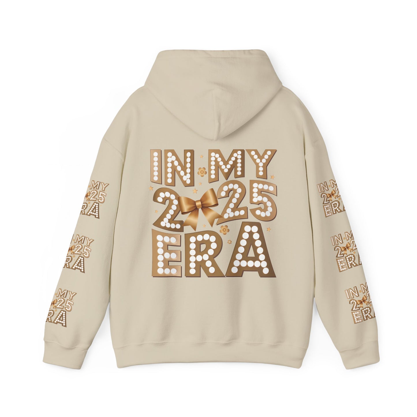 In my 2025 era , Unisex Heavy Blend™ Hooded Sweatshirt (sleeve arm design)