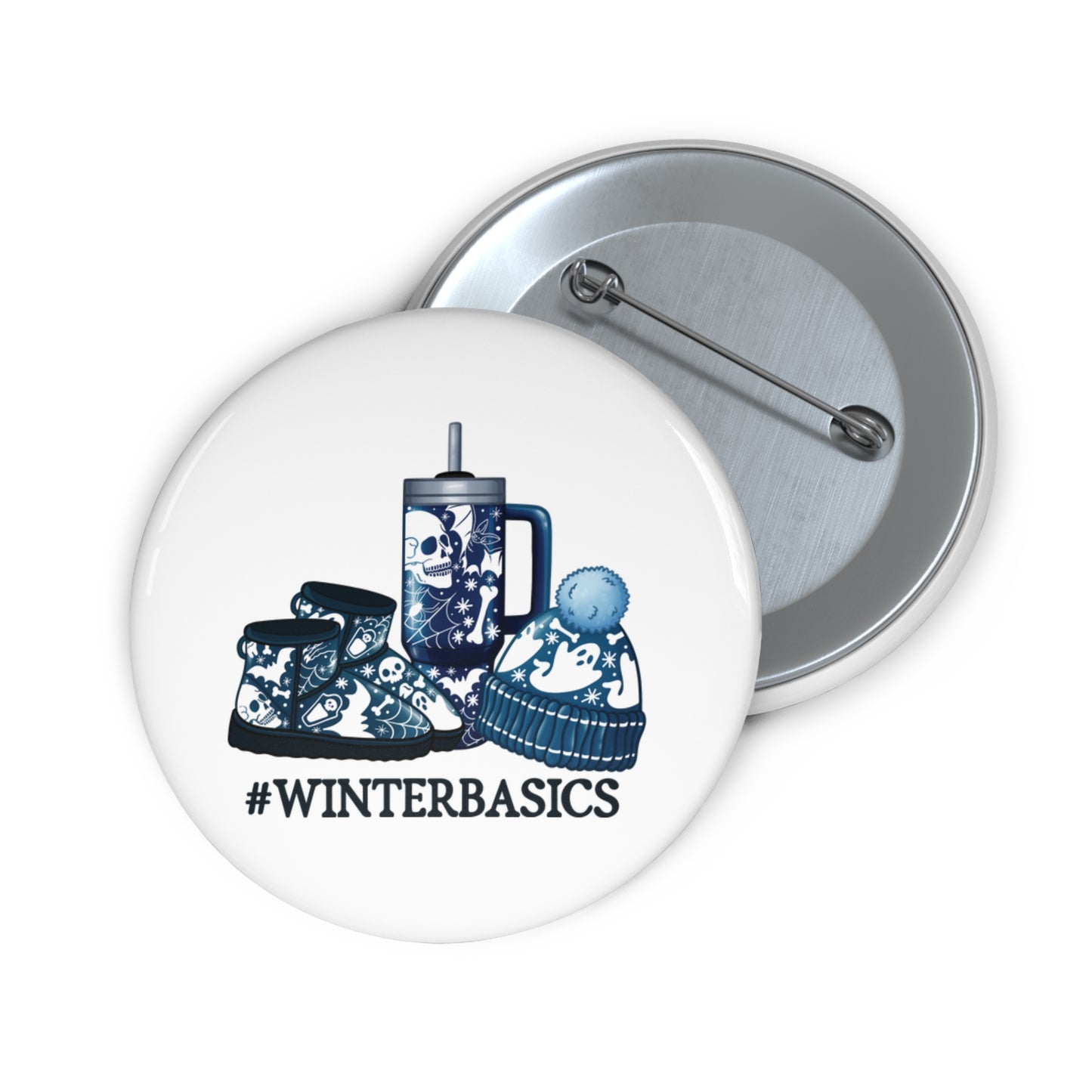 #winterbasics,  Pin Buttons