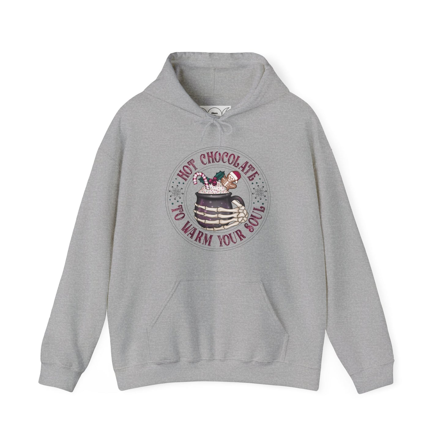 Hot chocolate to warm up my soul,  Unisex Heavy Blend™ Hooded Sweatshirt (no side arm design)