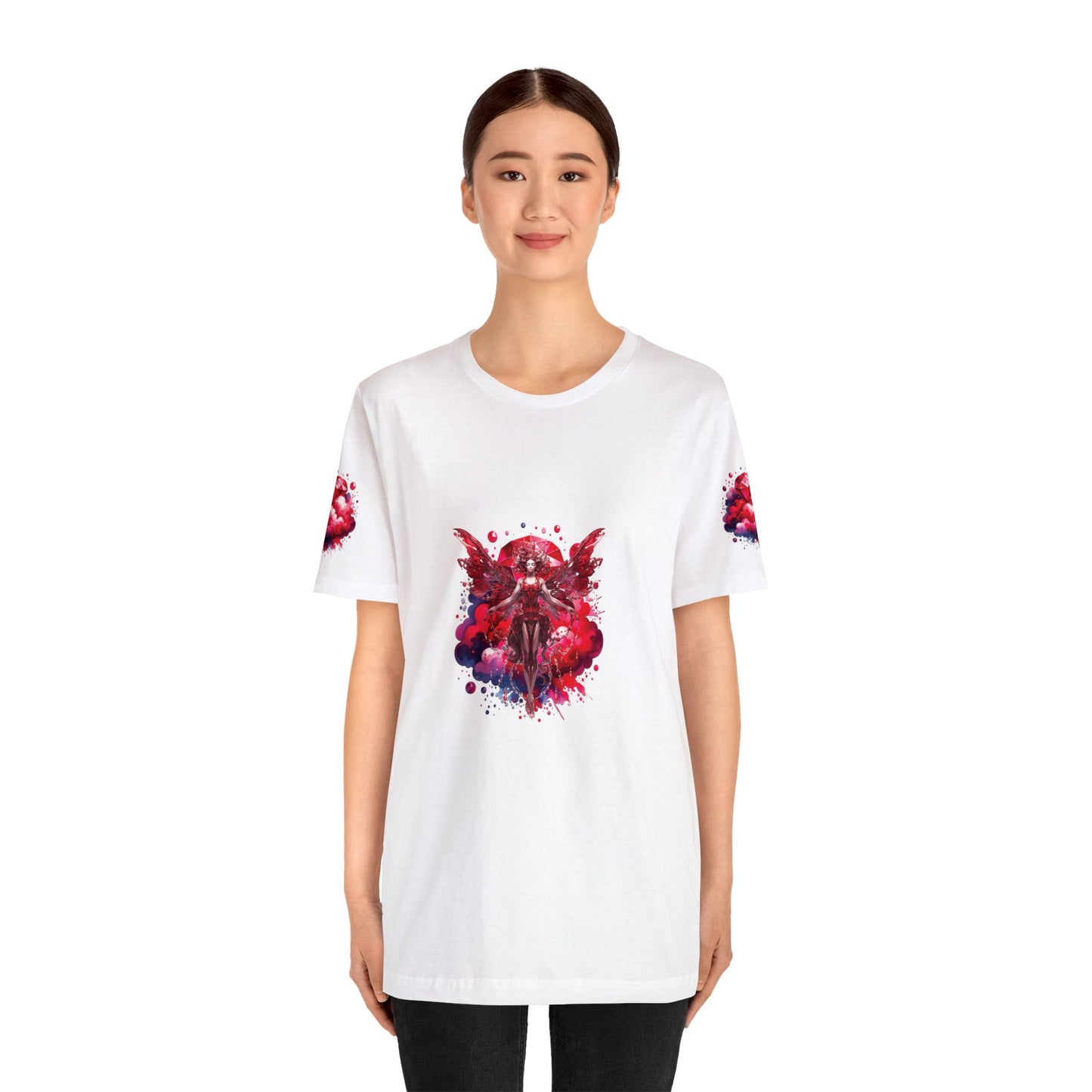 January garnet fairy, Unisex Jersey Short Sleeve