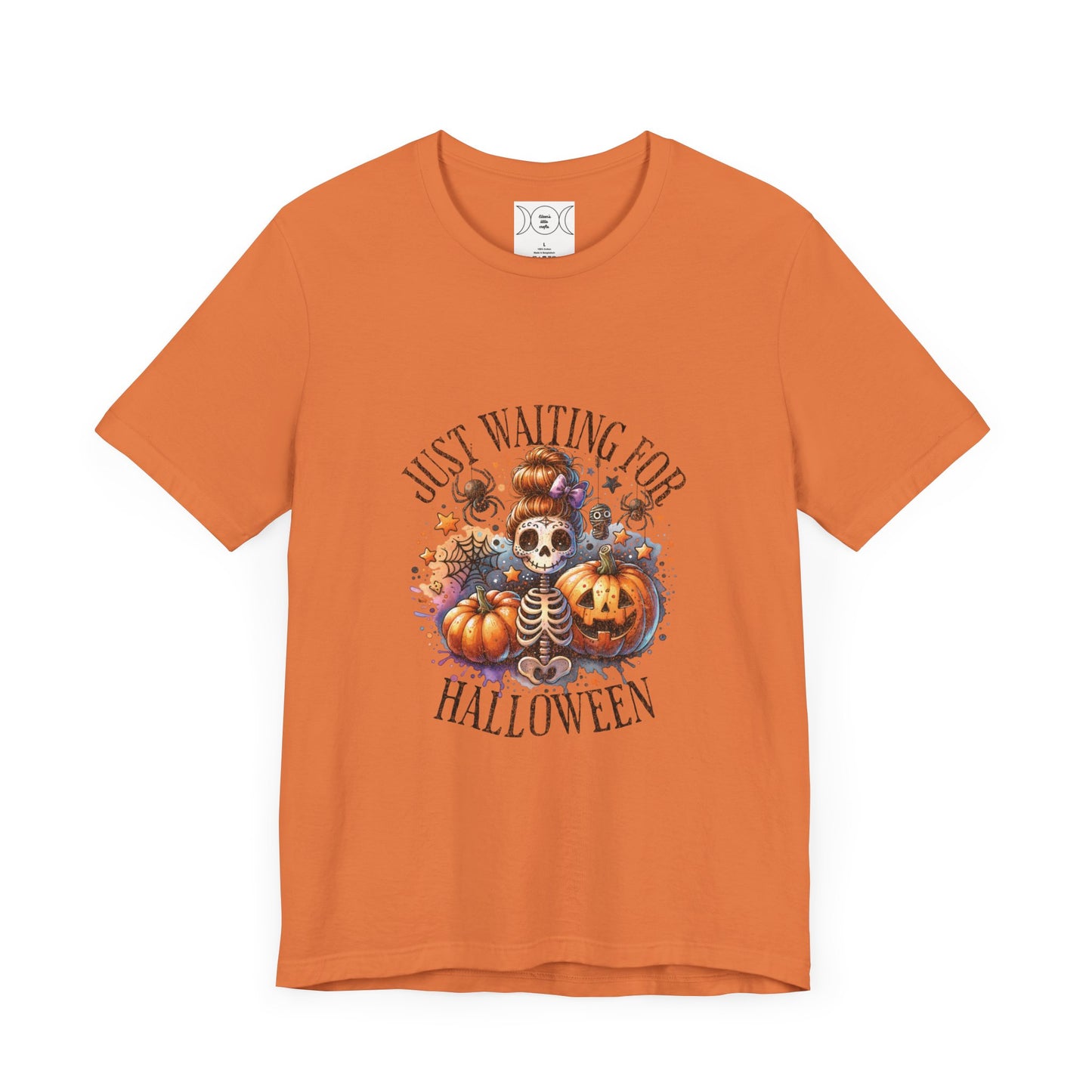 Just waiting for Halloween, Unisex Jersey Short Sleeve Tee (no sleeve design)