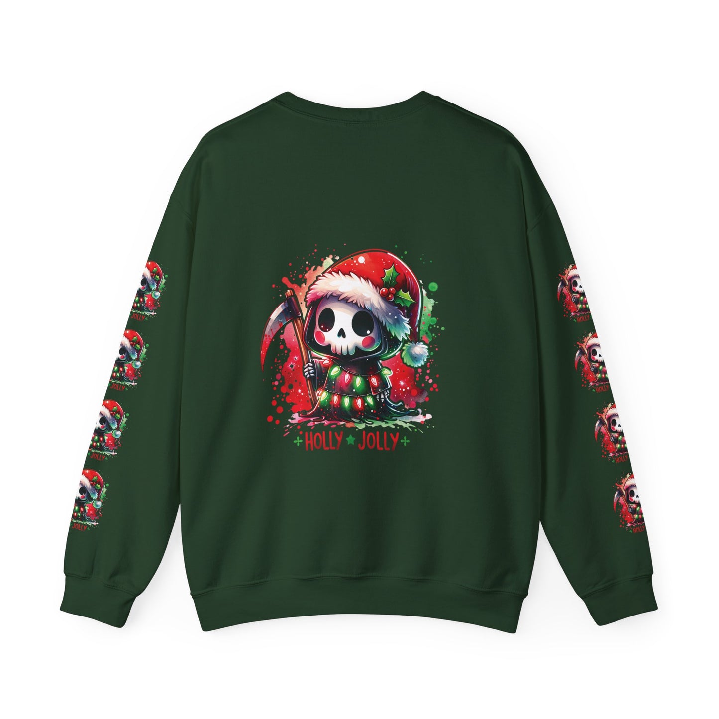 Holly jolly, ™ Crewneck Sweatshirt ( sleeve design )