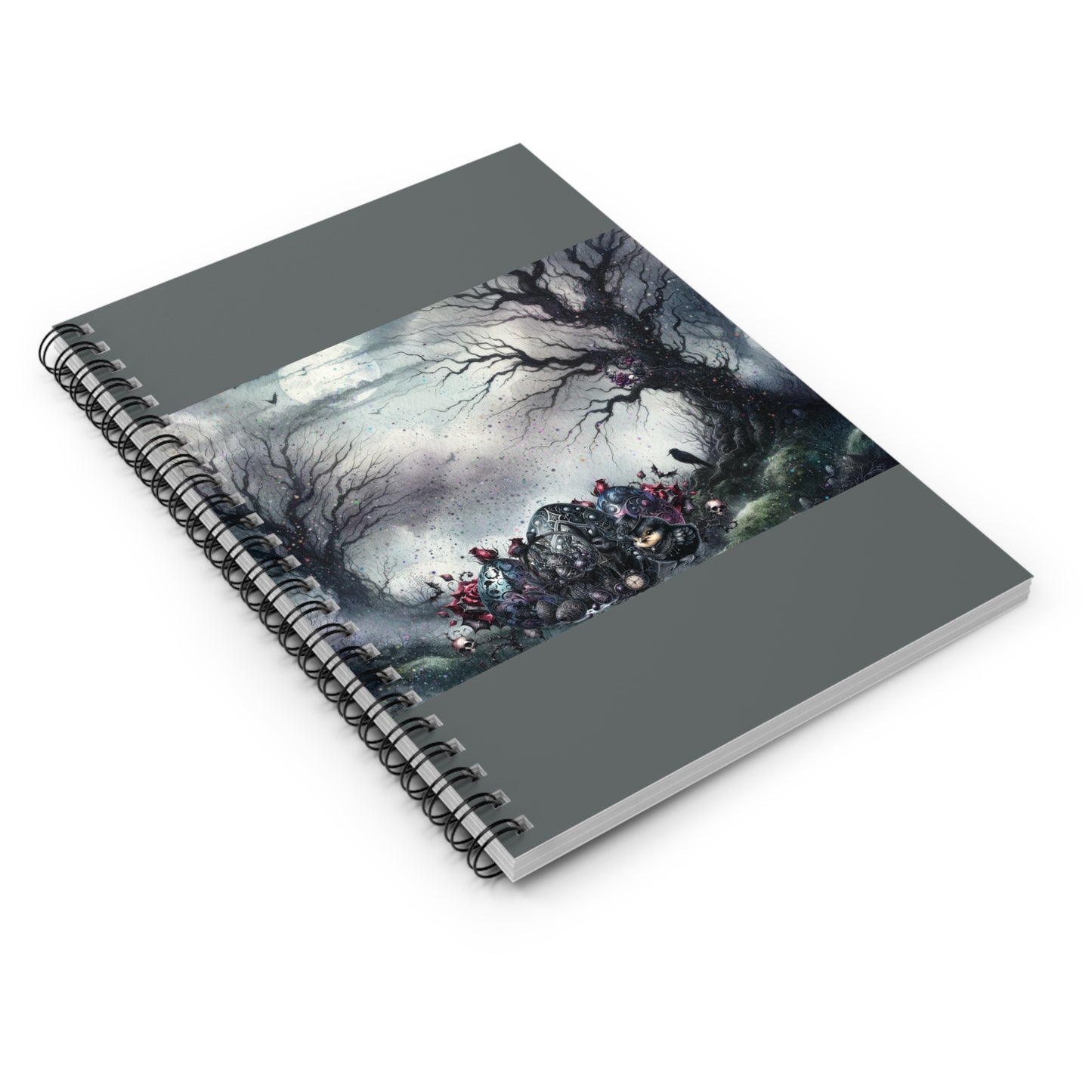 Dark Easter Spiral Notebook - Ruled Line