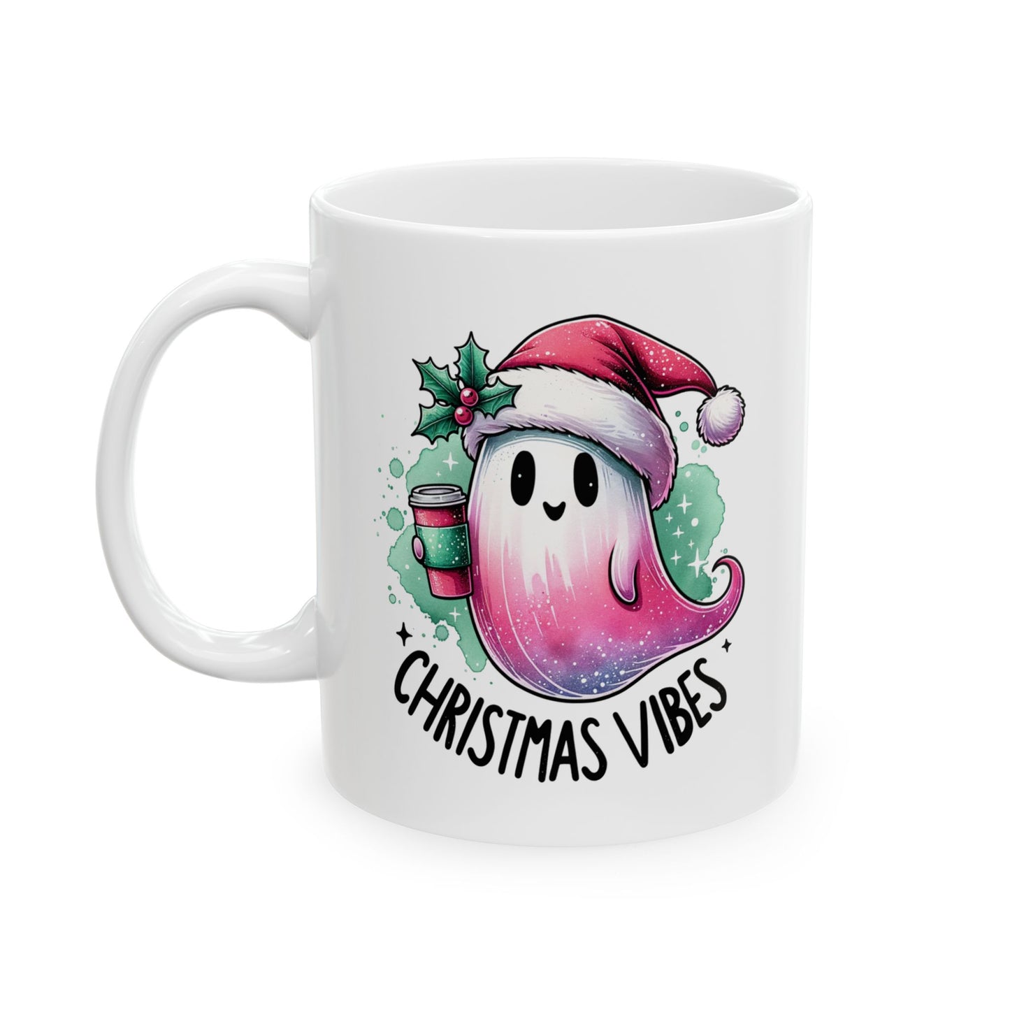 Christmas vibes Ceramic Mug, (11oz, 15oz)