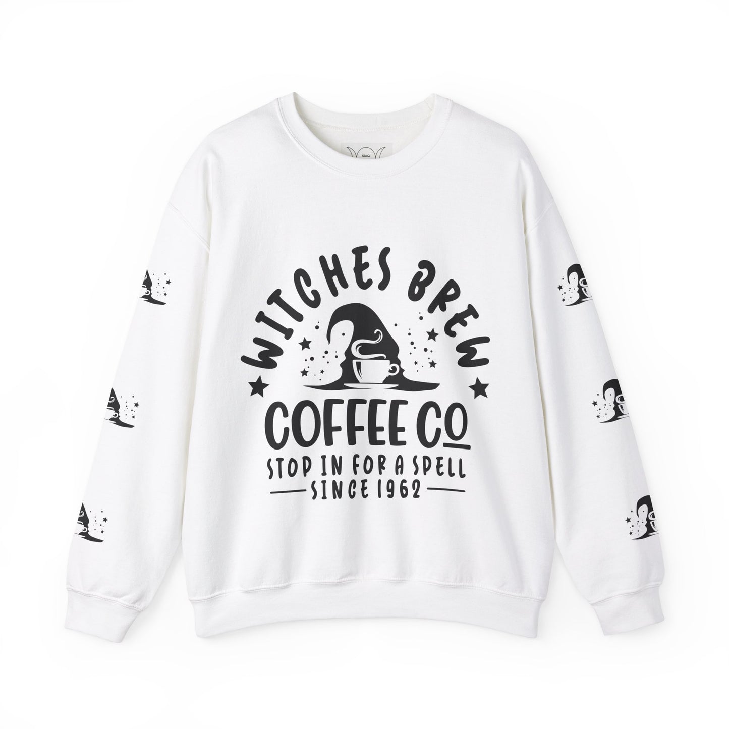 Witch’s brew coffee , ™ Crewneck Sweatshirt ( sleeve design )