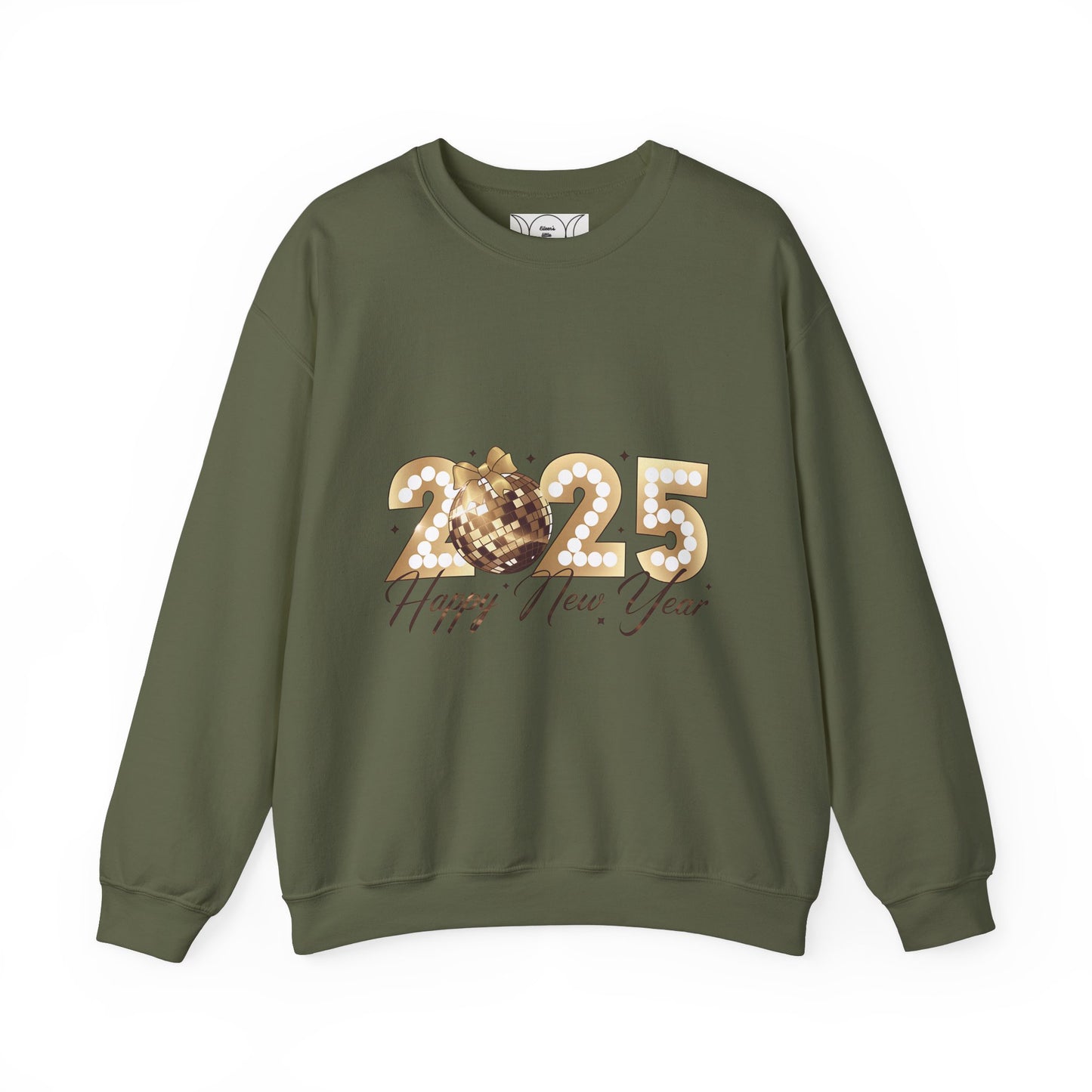 Happy year, Unisex Heavy Blend™ Crewneck Sweatshirt ( no sleeve design)