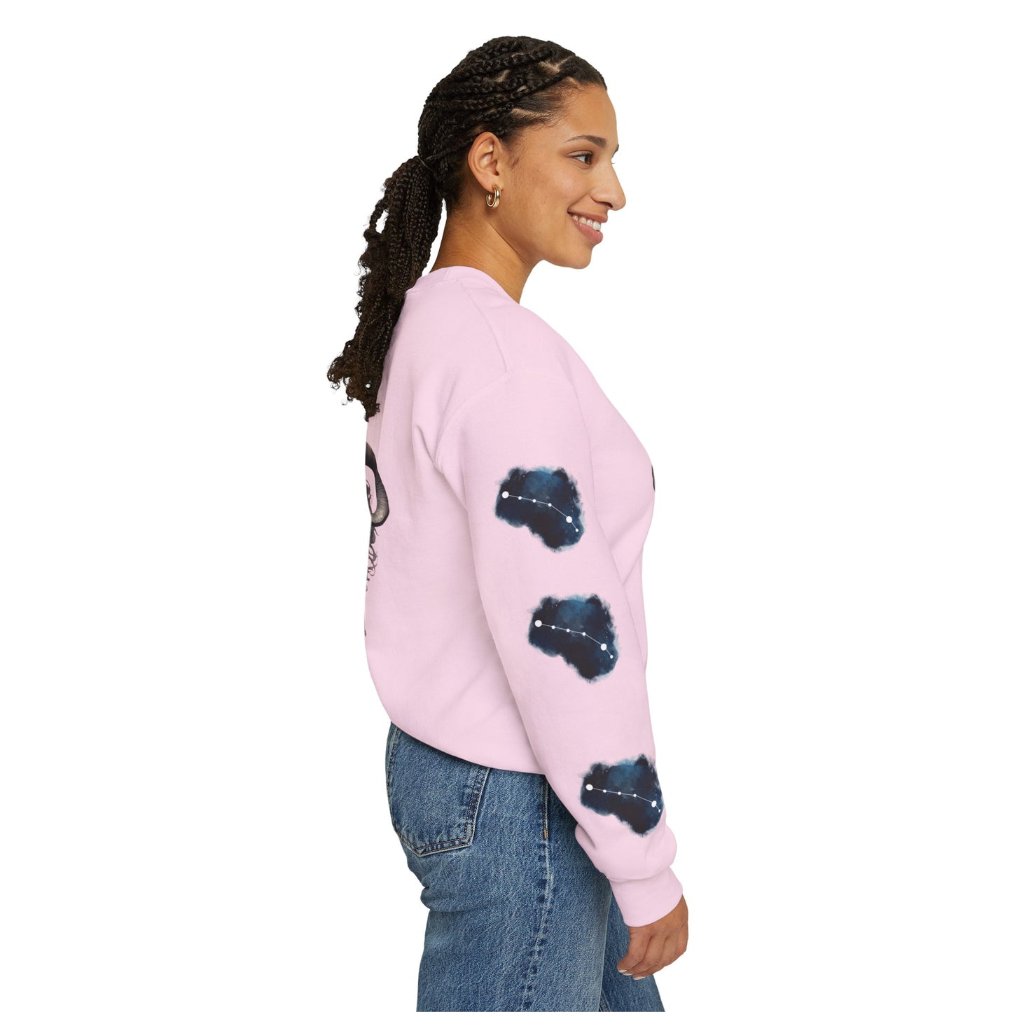 Aries , ™ Crewneck Sweatshirt (side arm design)