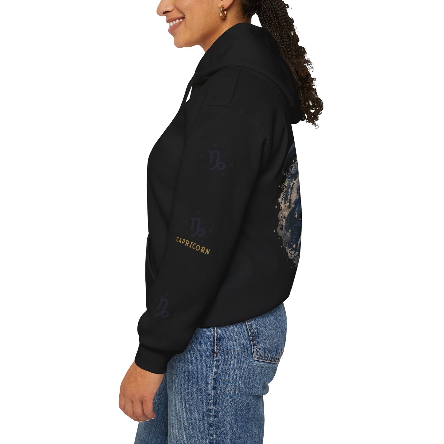 Capricorn,  Unisex Heavy Blend™ Hooded Sweatshirt (no side arm design)