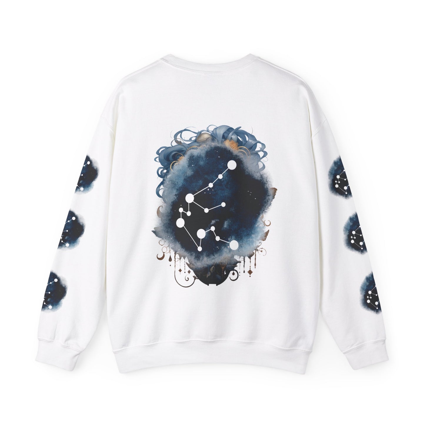 Aquarius , ™ Crewneck Sweatshirt ( side arm design)