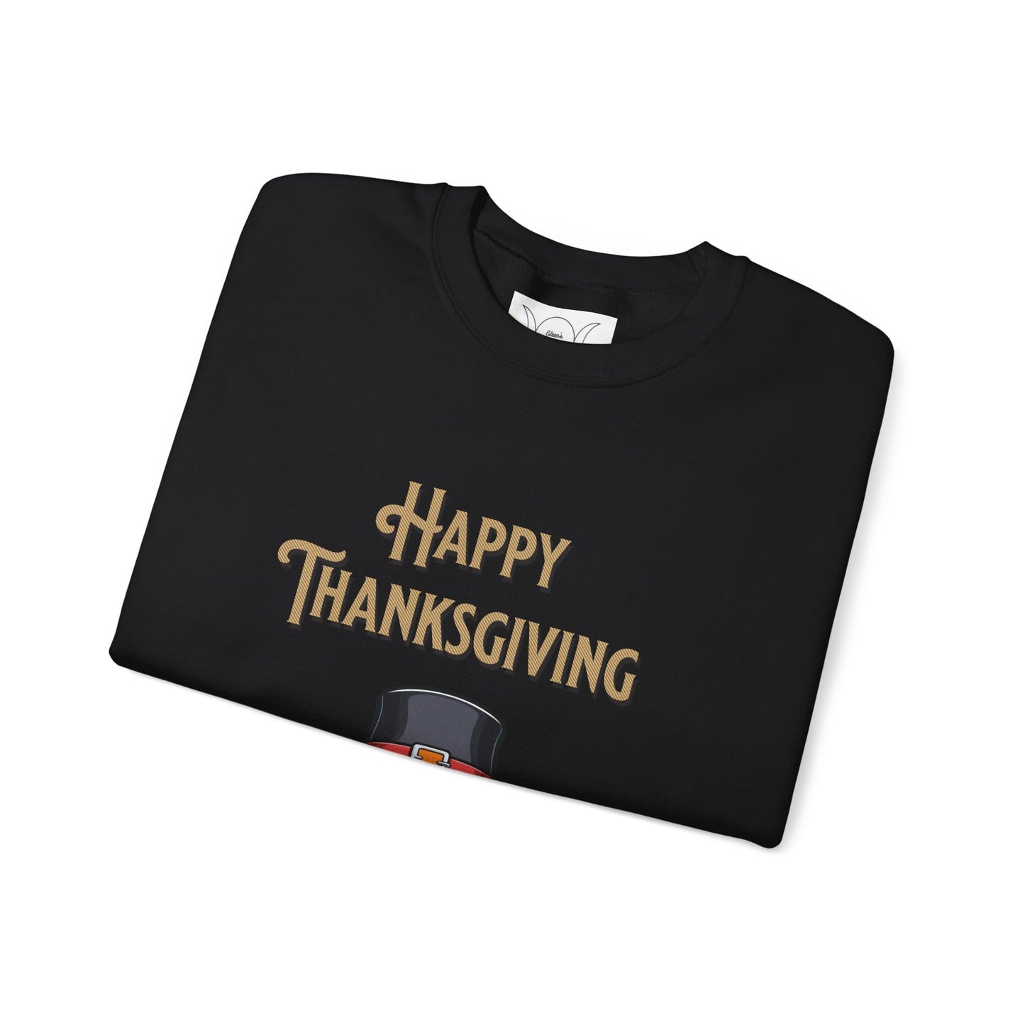 Happy thanksgiving, ™ Crewneck Sweatshirt ( sleeve design )